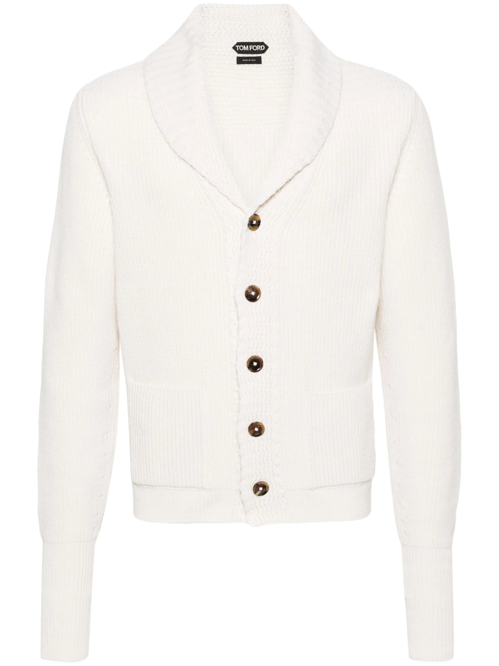 white cardigan