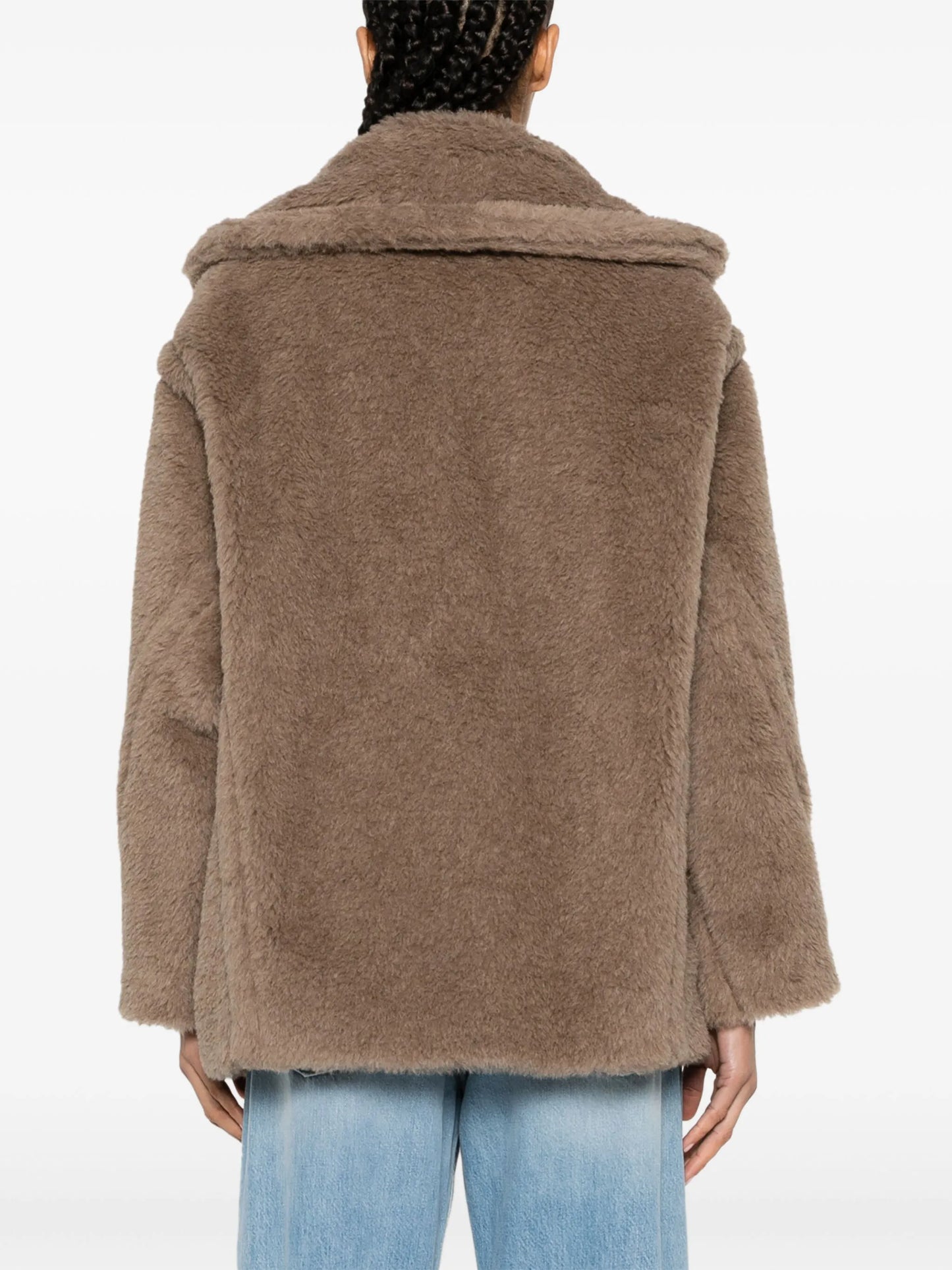 Espero faux-fur double-breasted coat