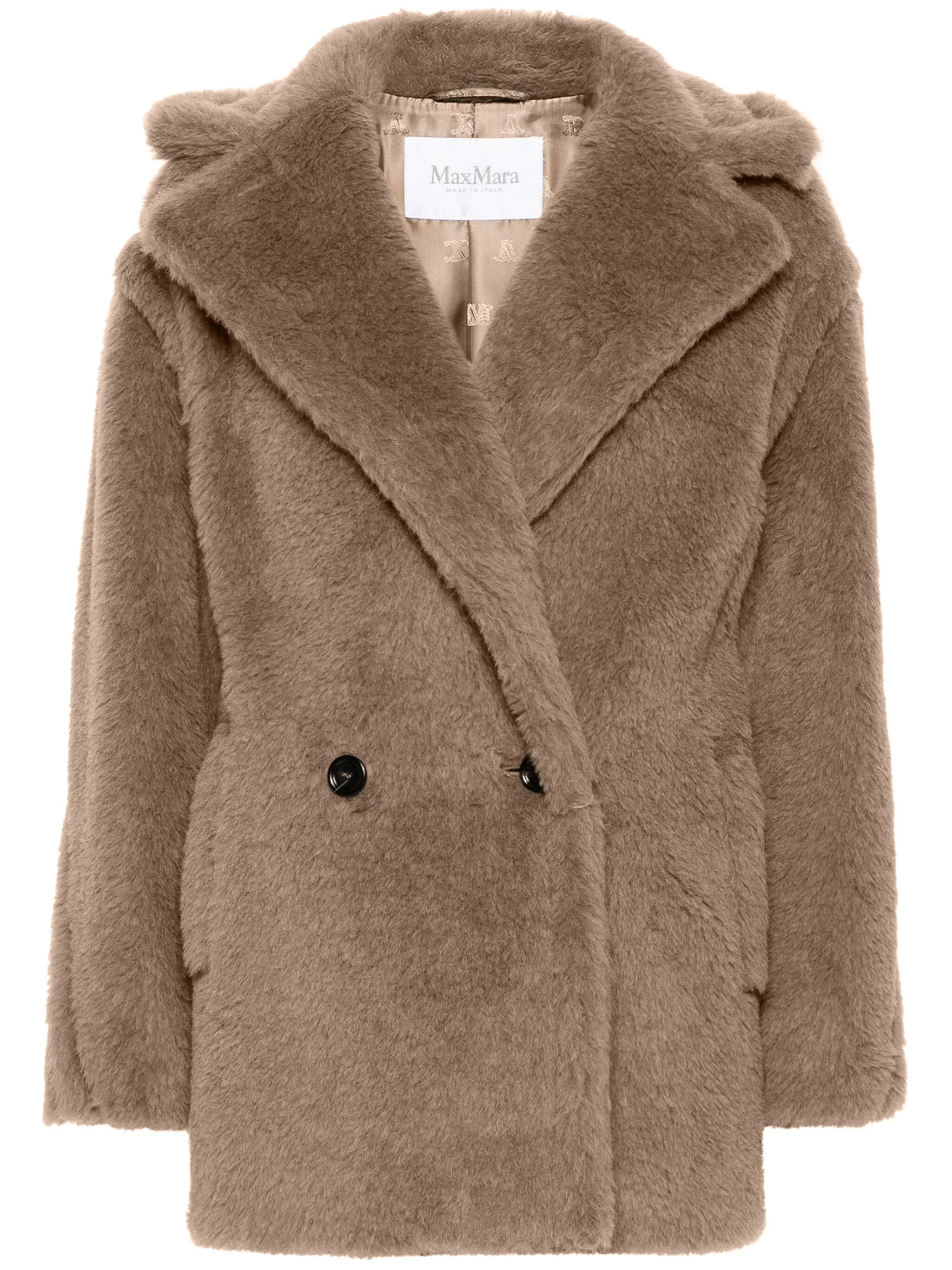 Espero faux-fur double-breasted coat