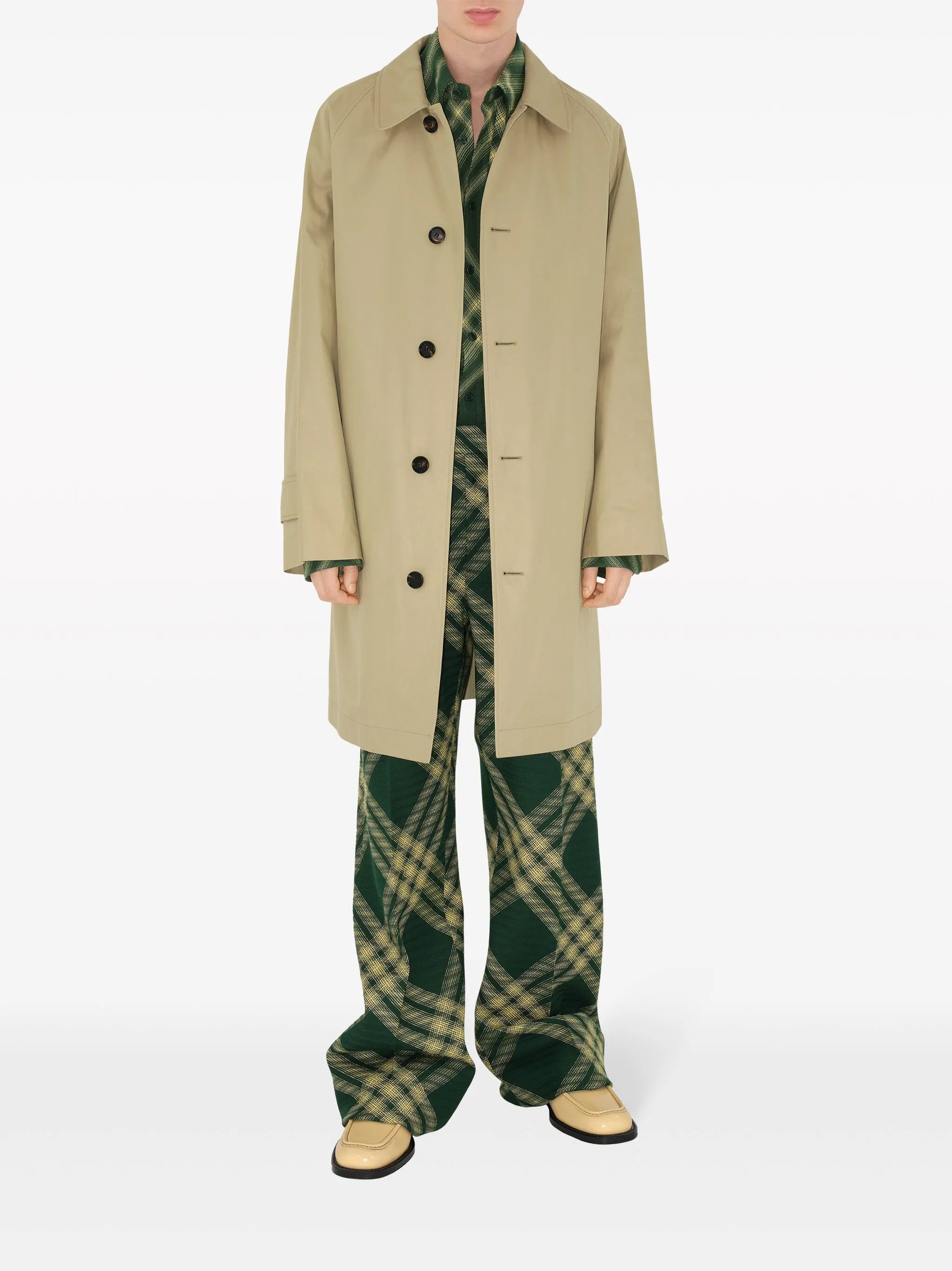 classic above-the-knee raincoat