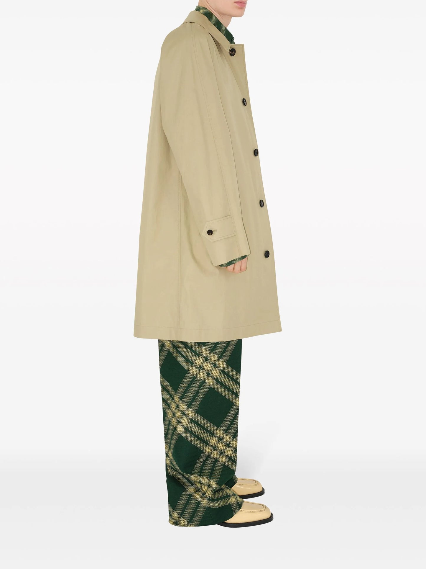 classic above-the-knee raincoat