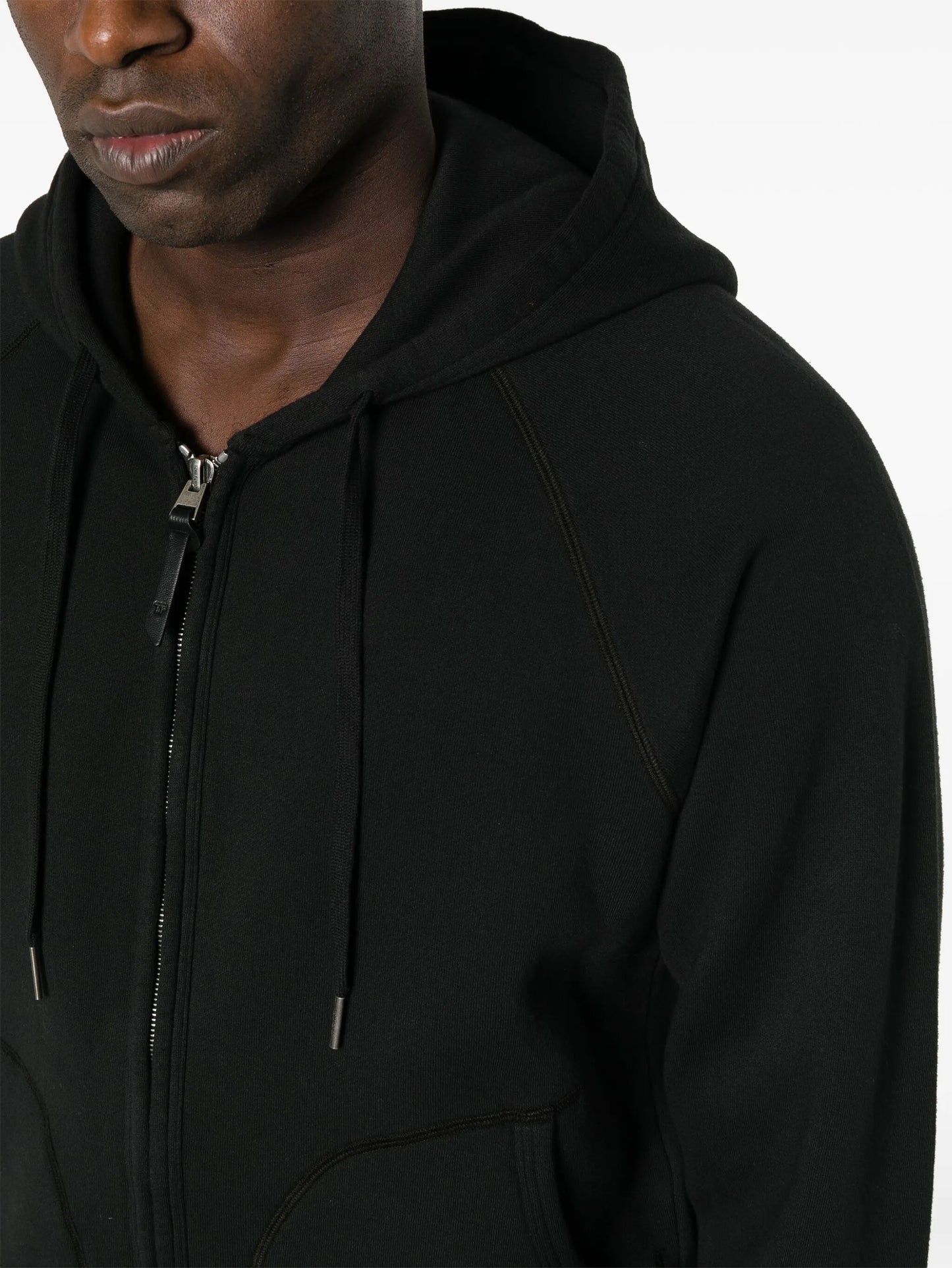 zip-up cotton hoodie