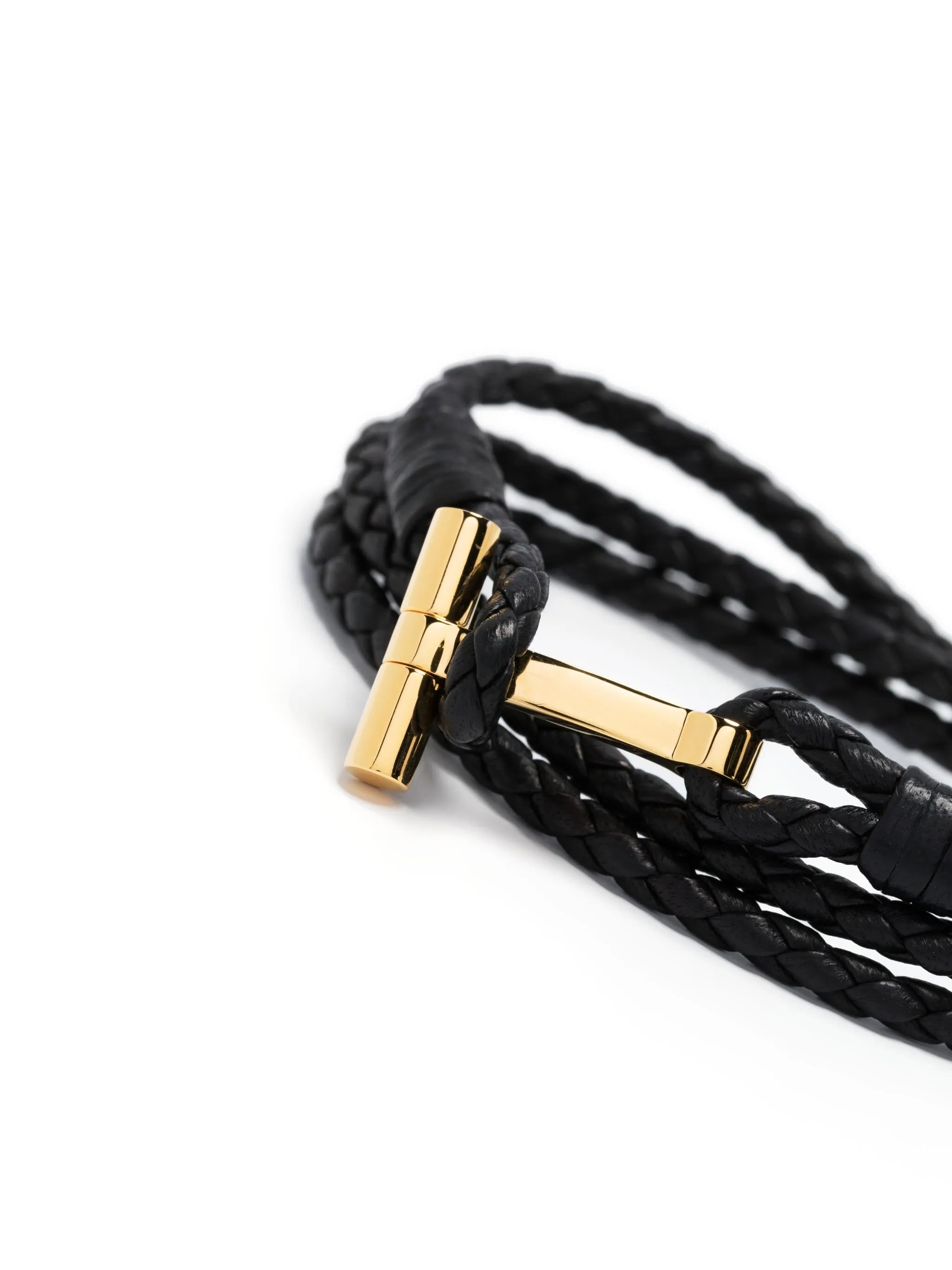T-logo braided bracelet