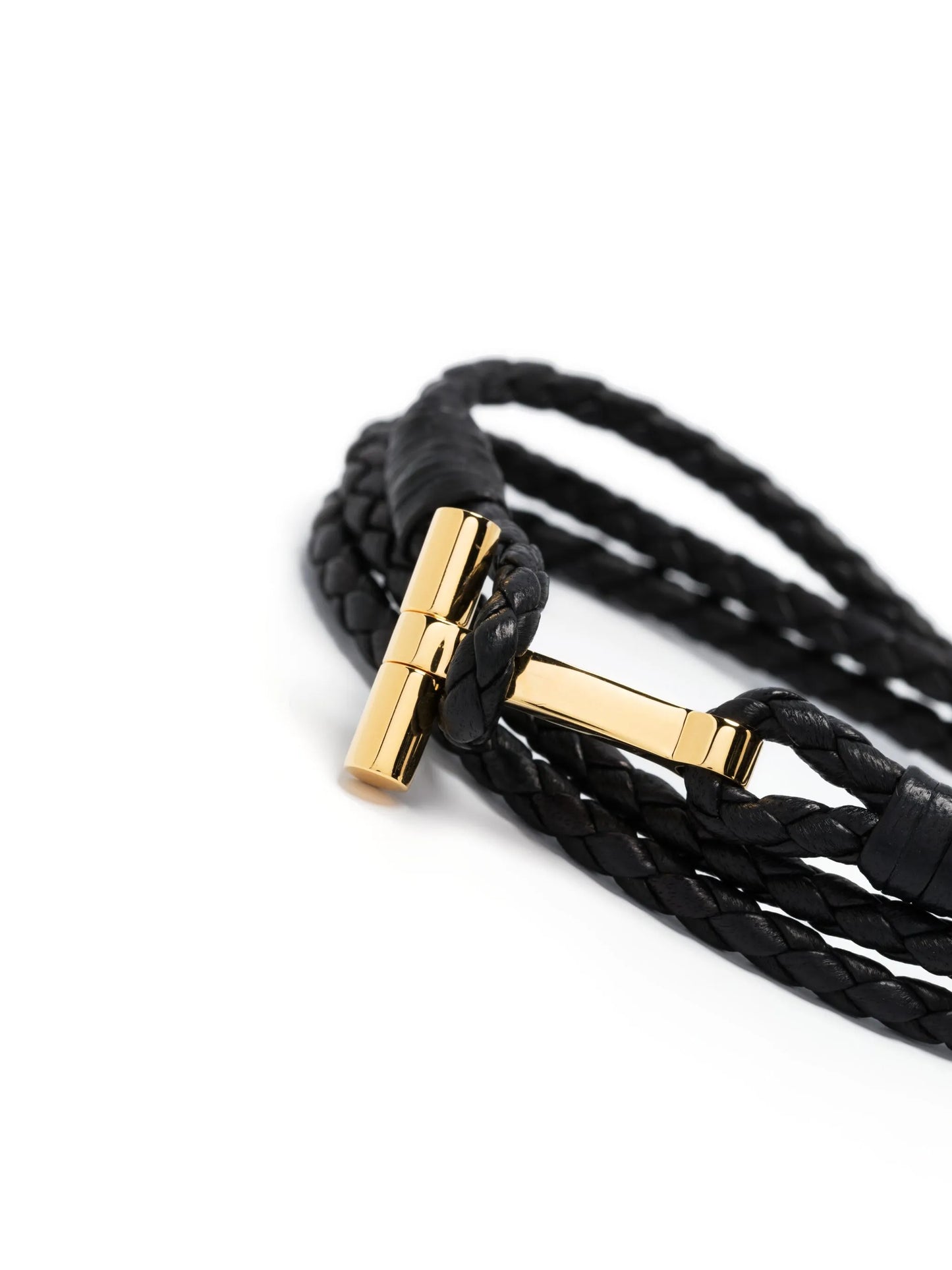 T-logo braided bracelet