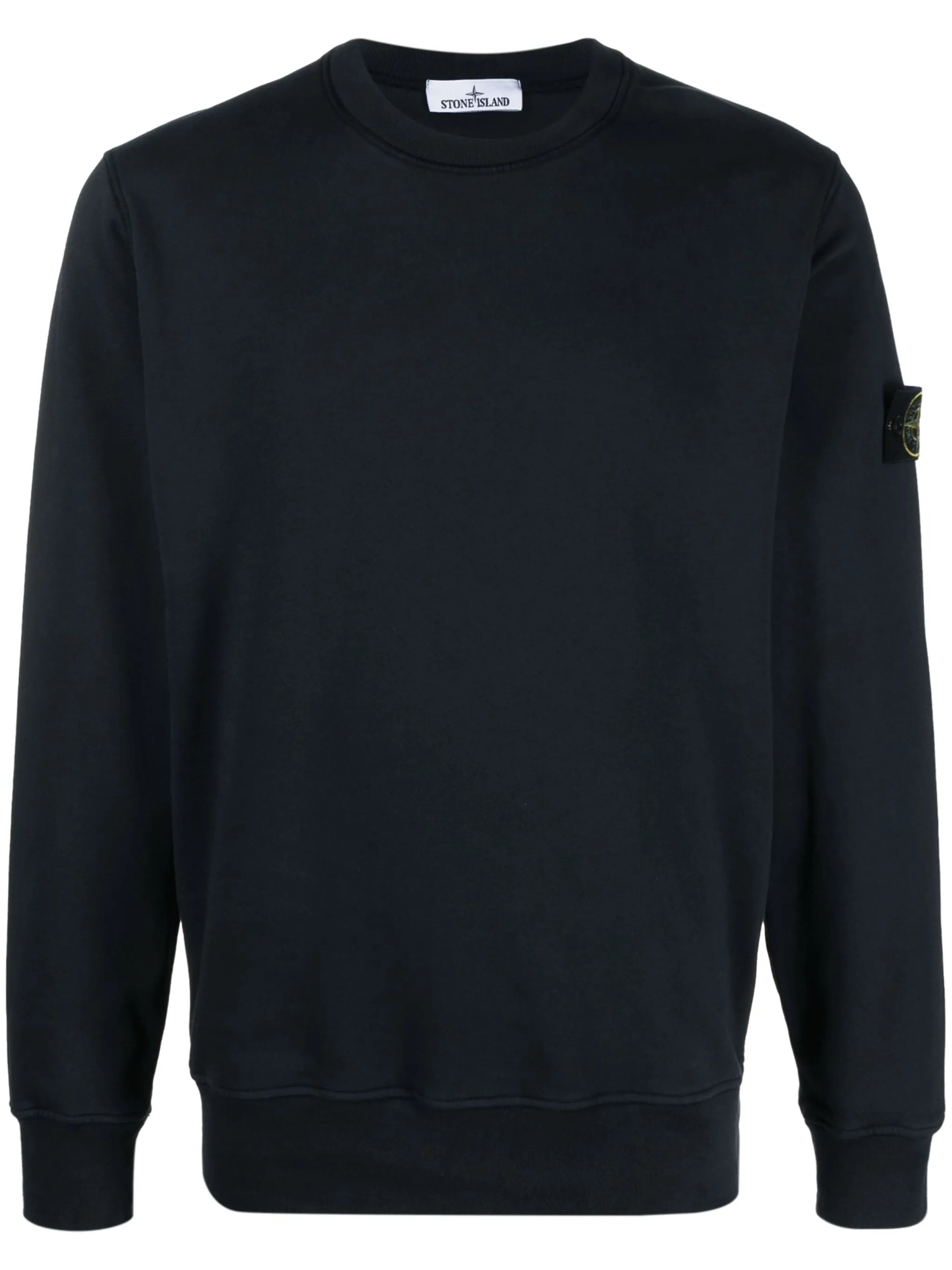 Compass-appliqué cotton sweatshirt
