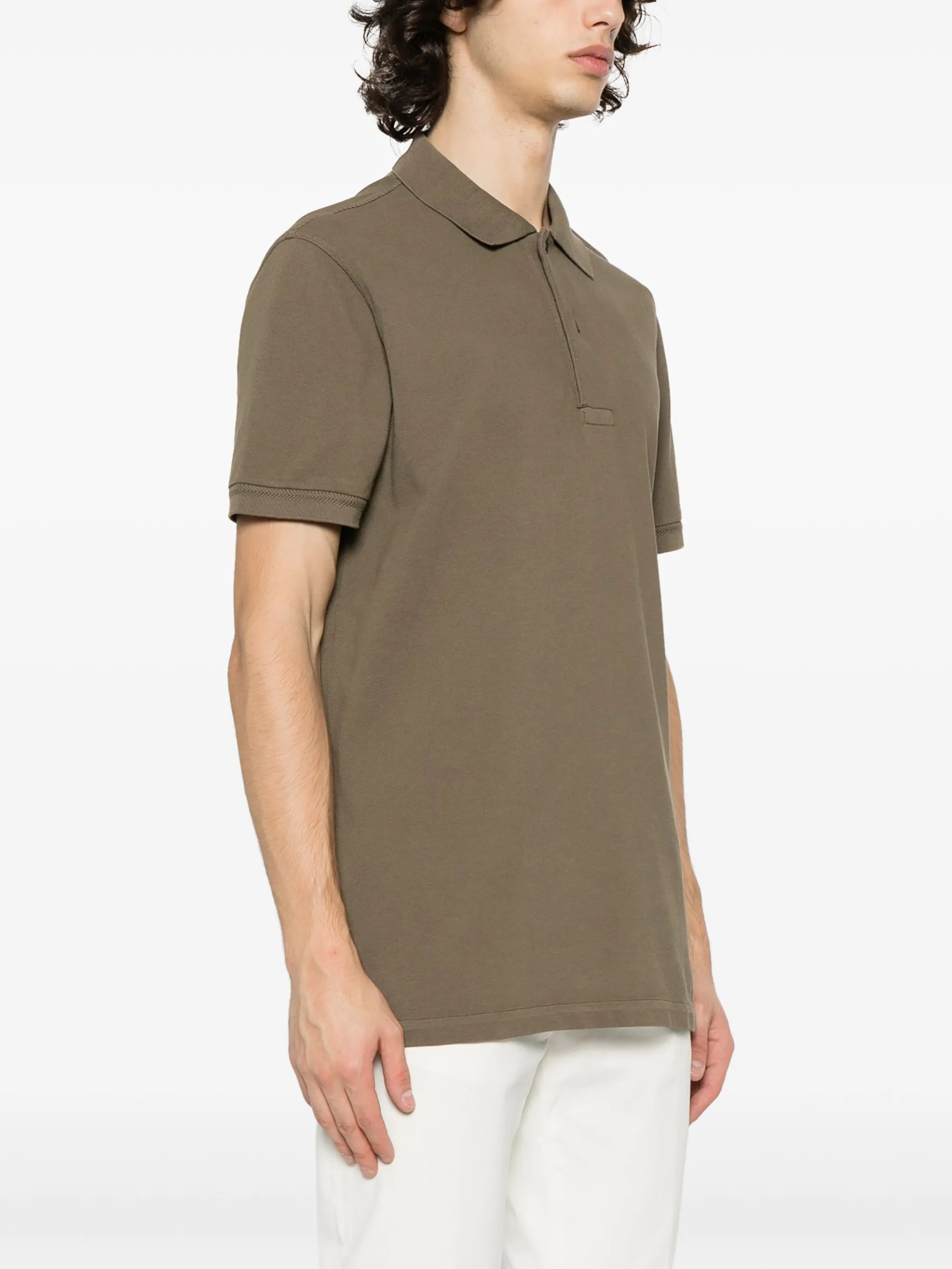 cotton piqué polo shirt