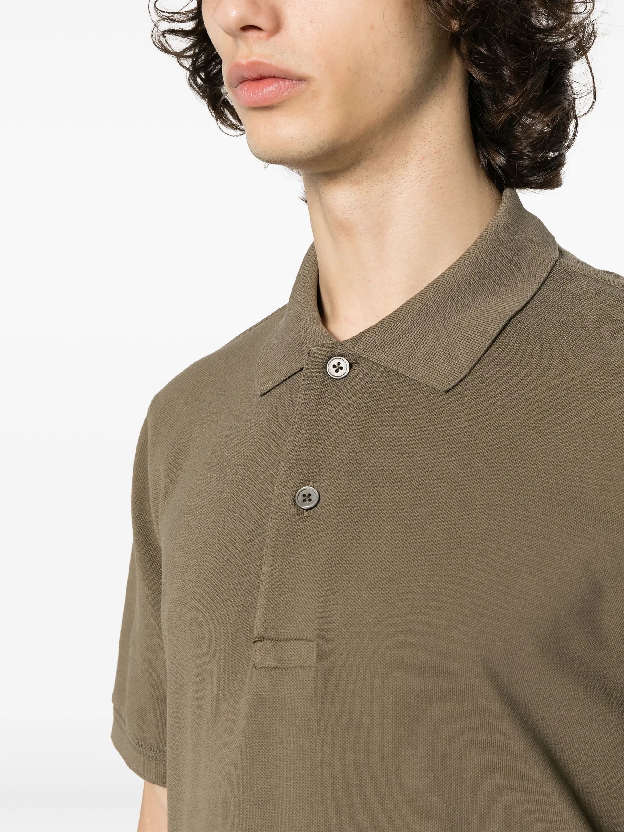 cotton piqué polo shirt