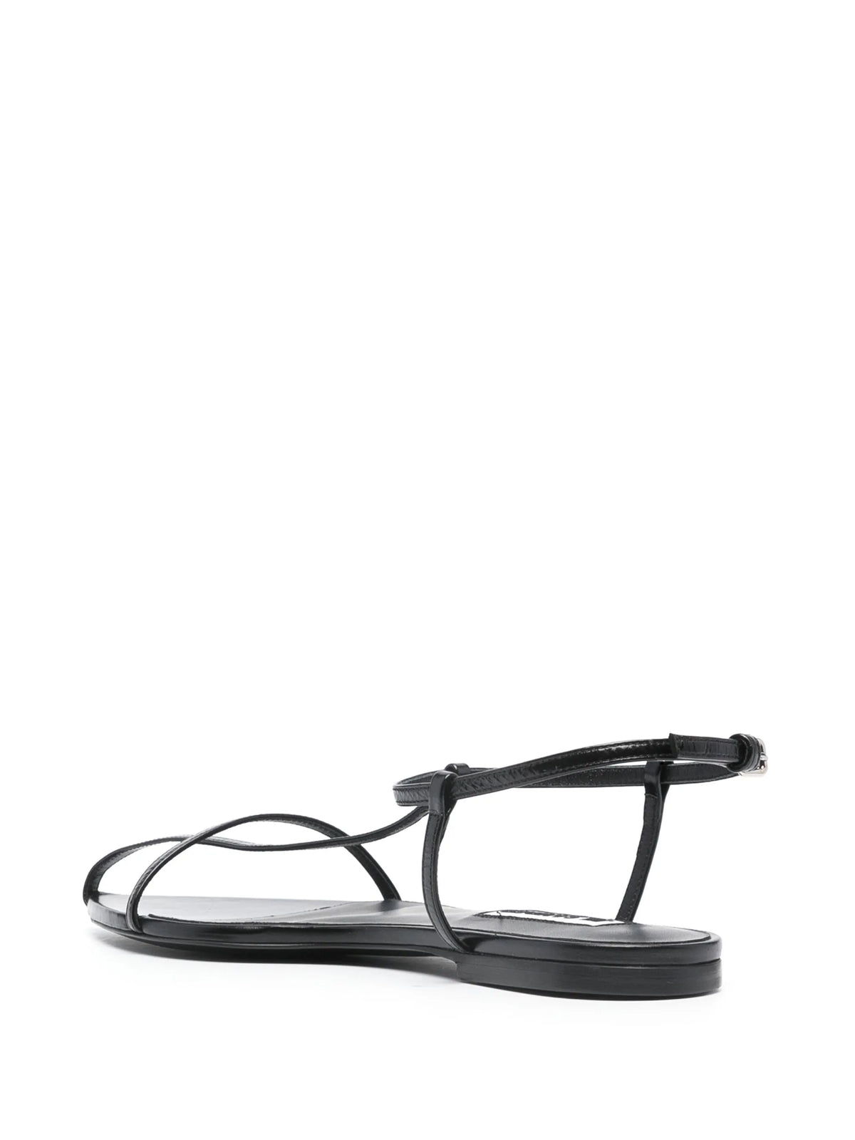caged leather sandals