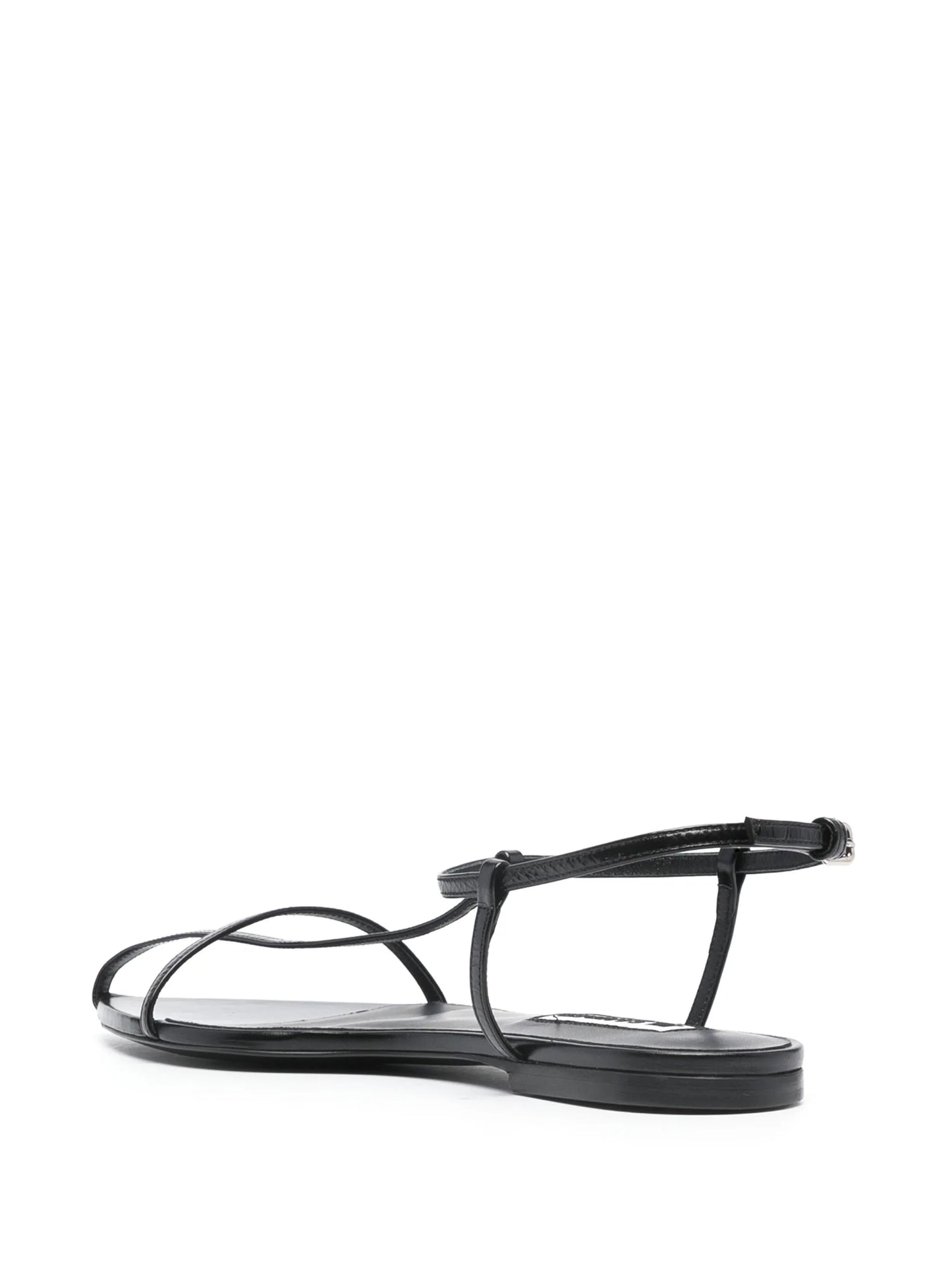 caged leather sandals