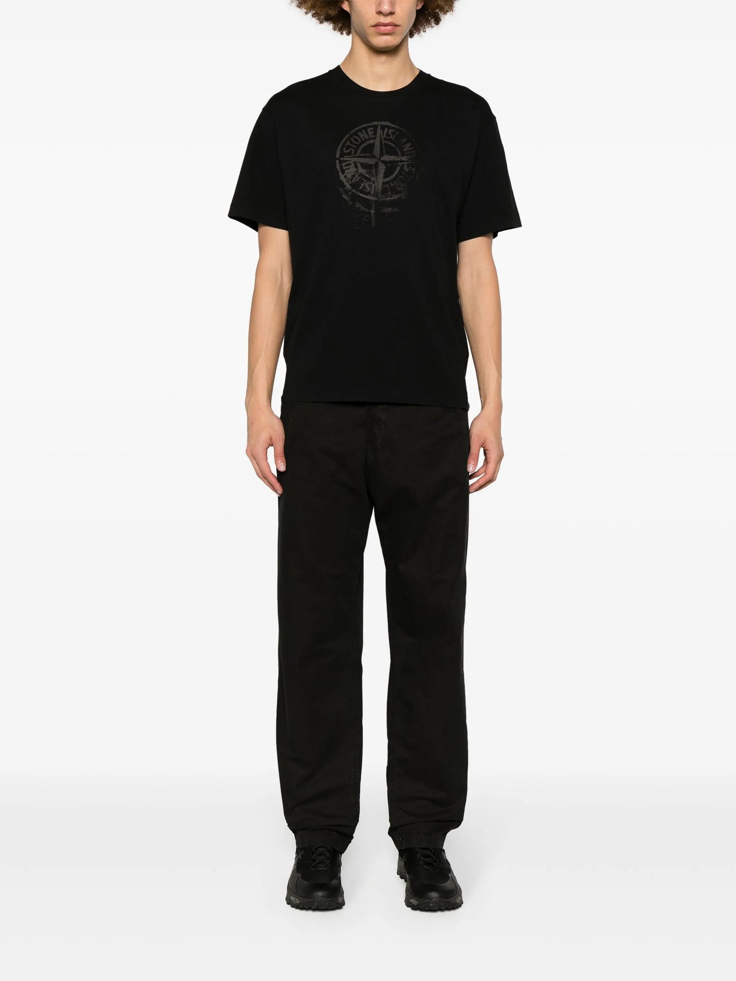 Compass-print cotton T-shirt