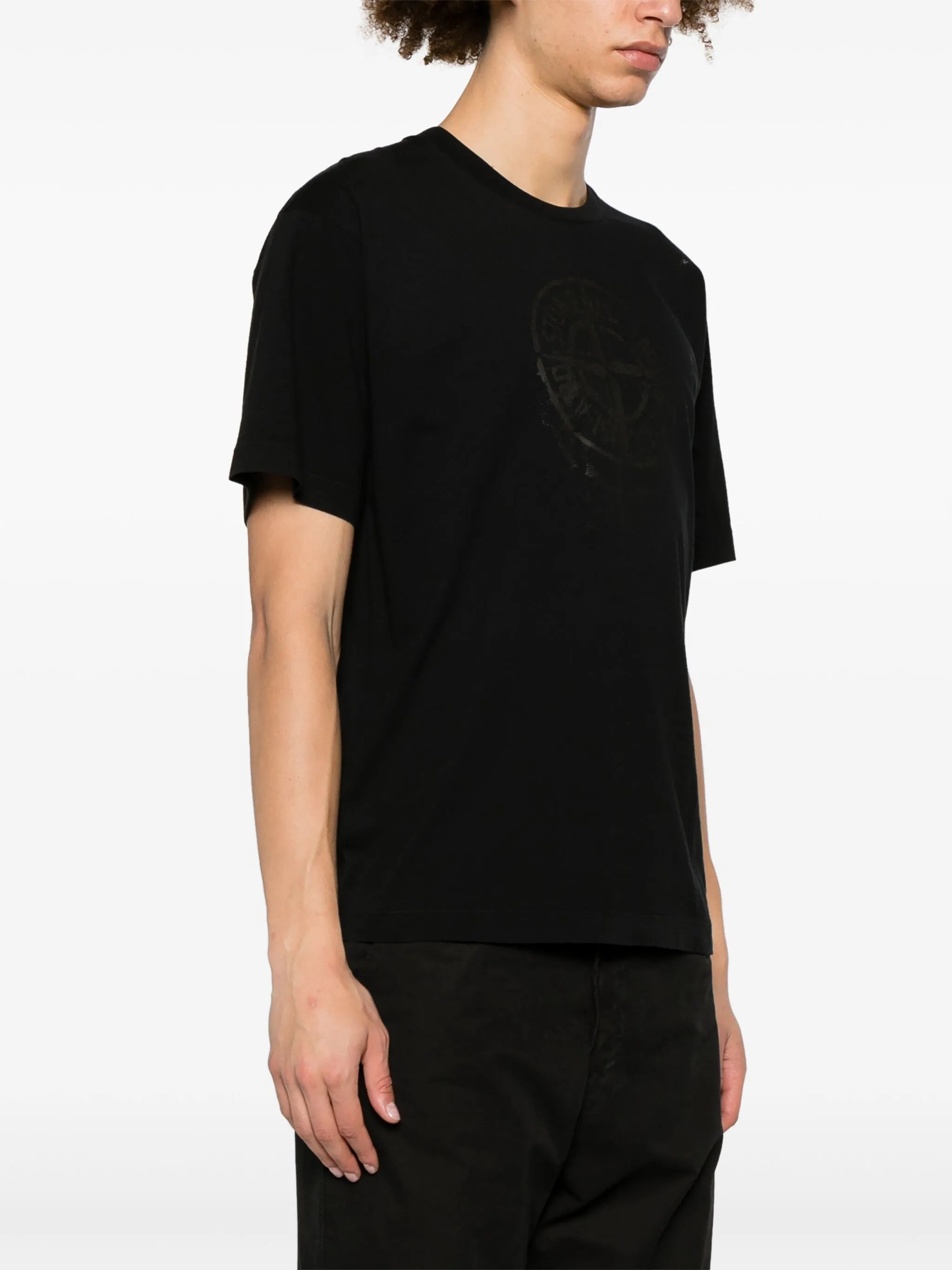 Compass-print cotton T-shirt