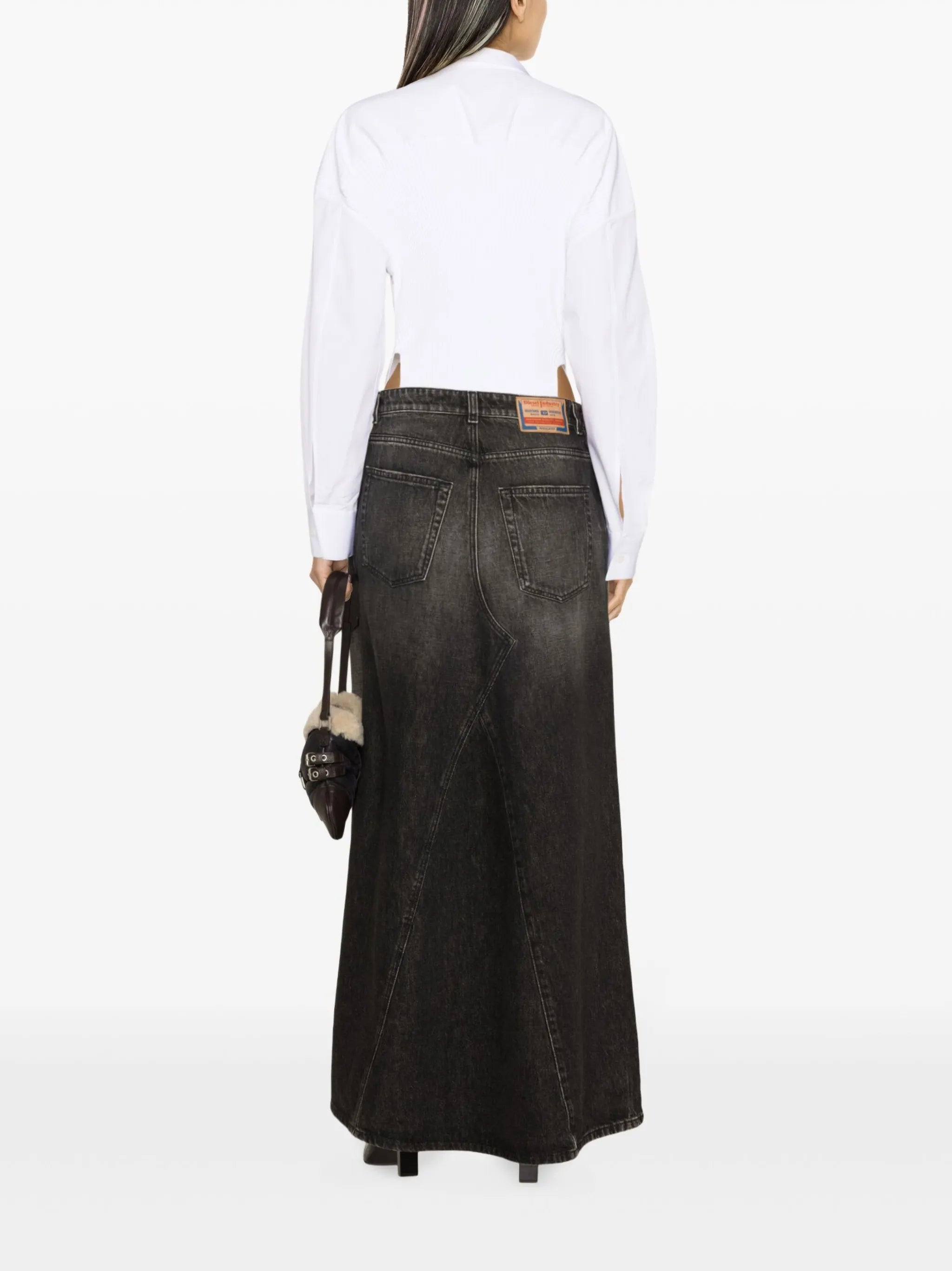 De-Pago denim maxi skirt