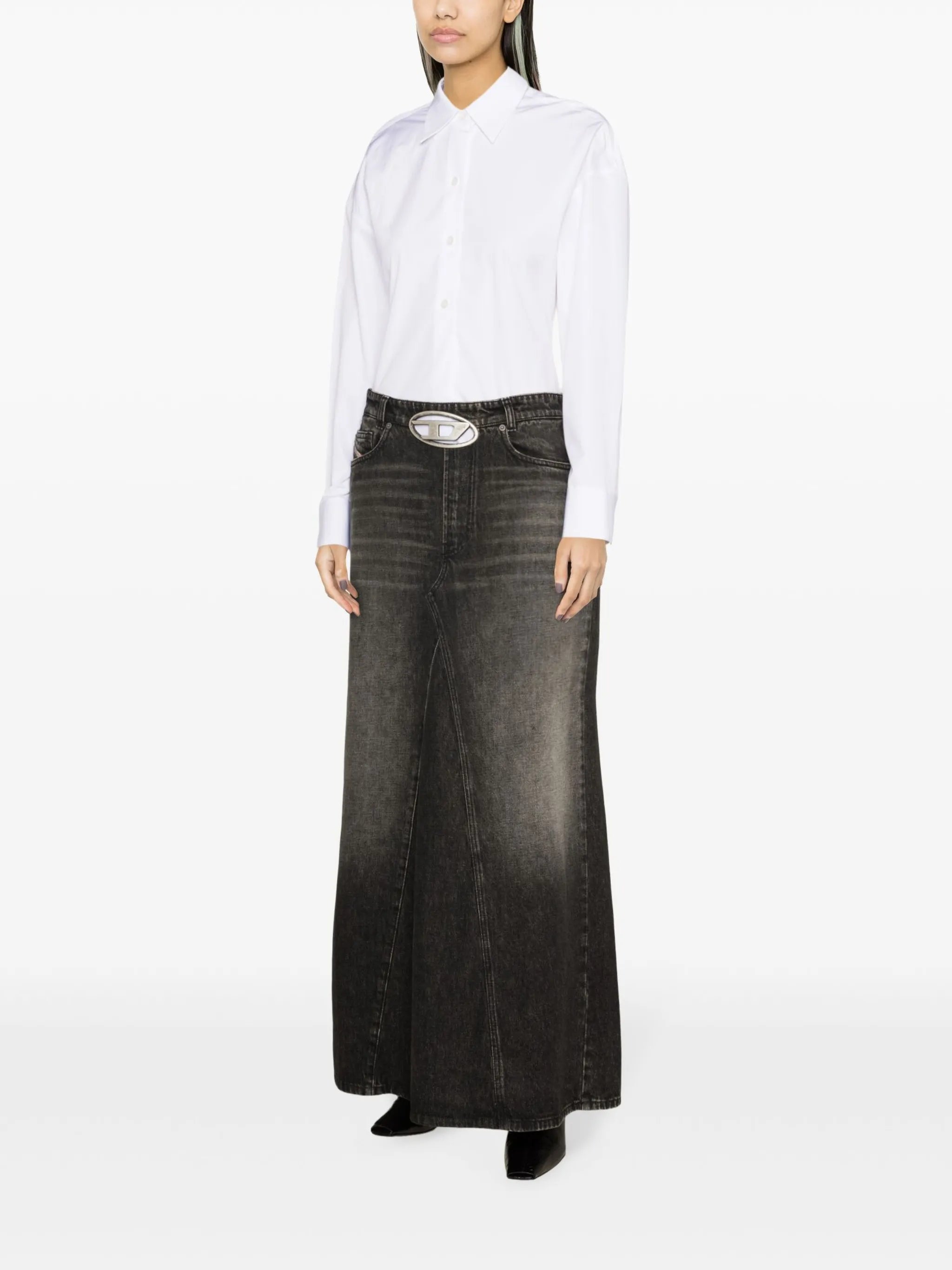 De-Pago denim maxi skirt