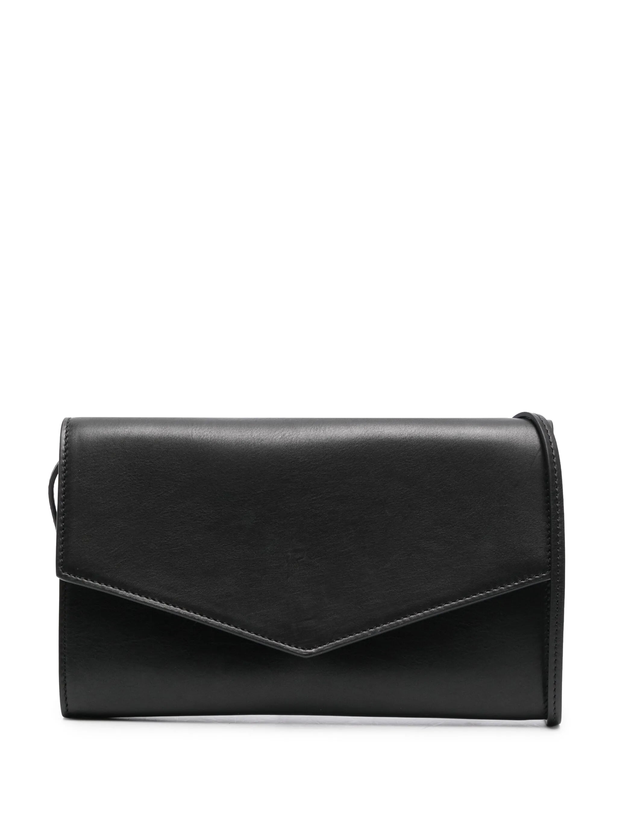 Envelope leather clutch