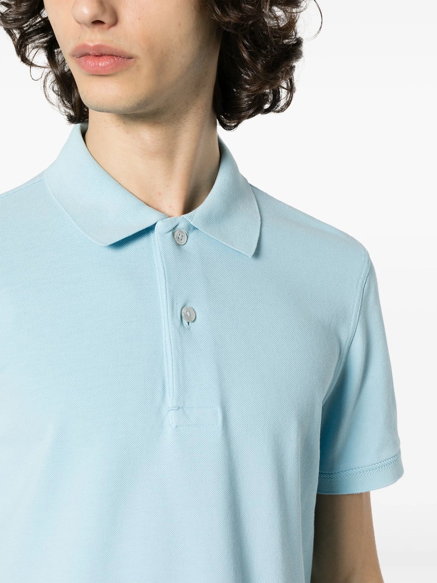 cotton piqué polo shirt