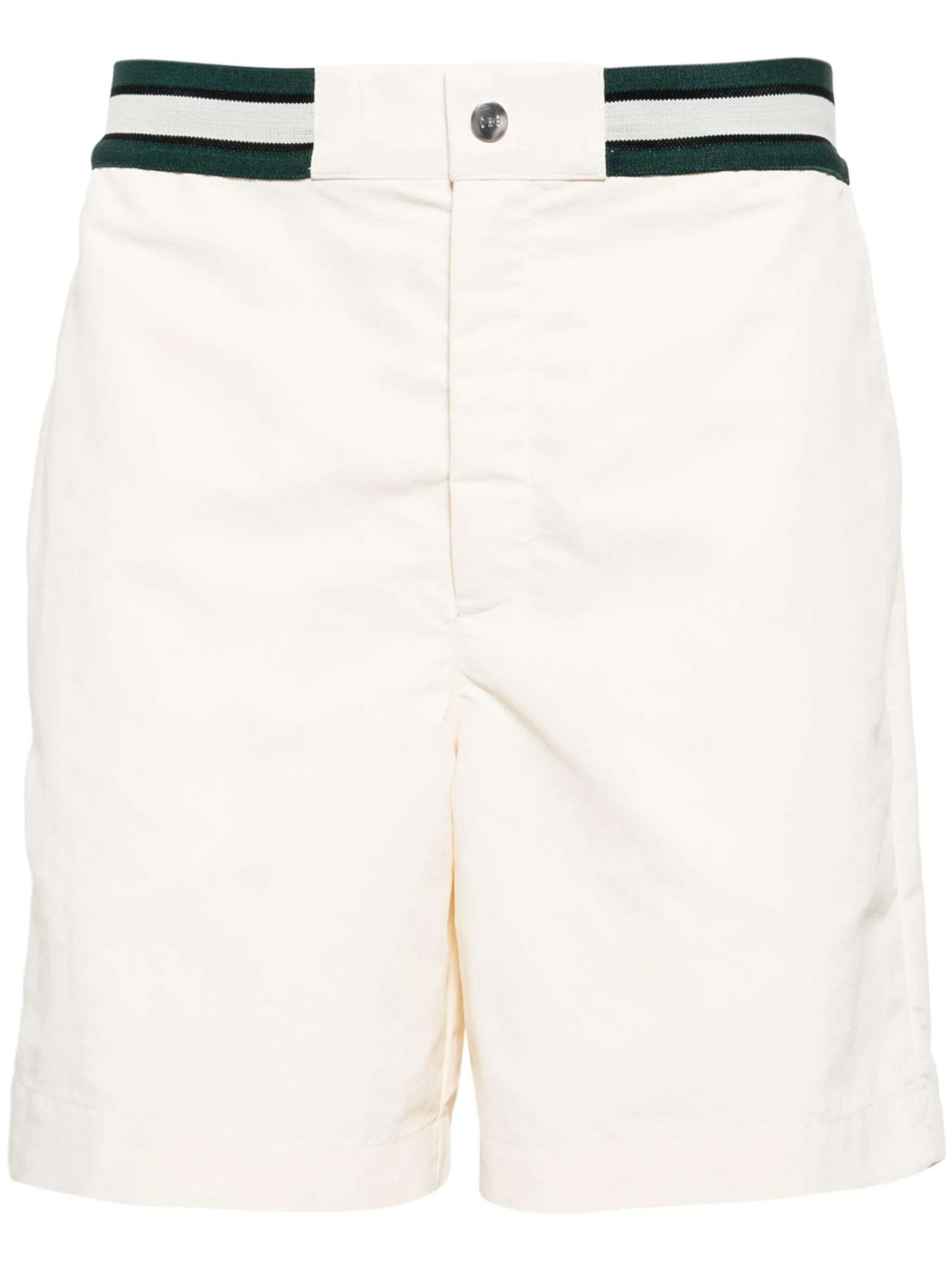 elasticated-waist swim shorts