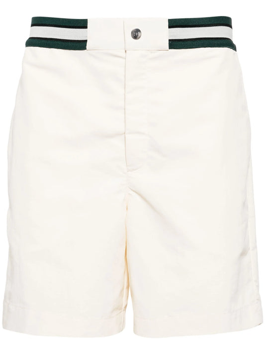elasticated-waist swim shorts