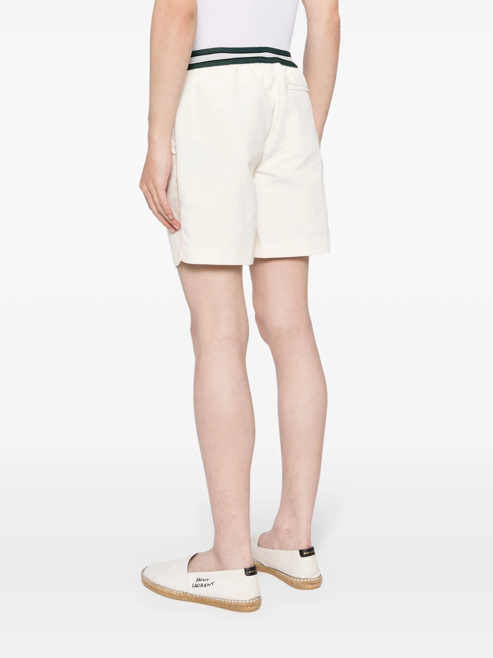 elasticated-waist swim shorts