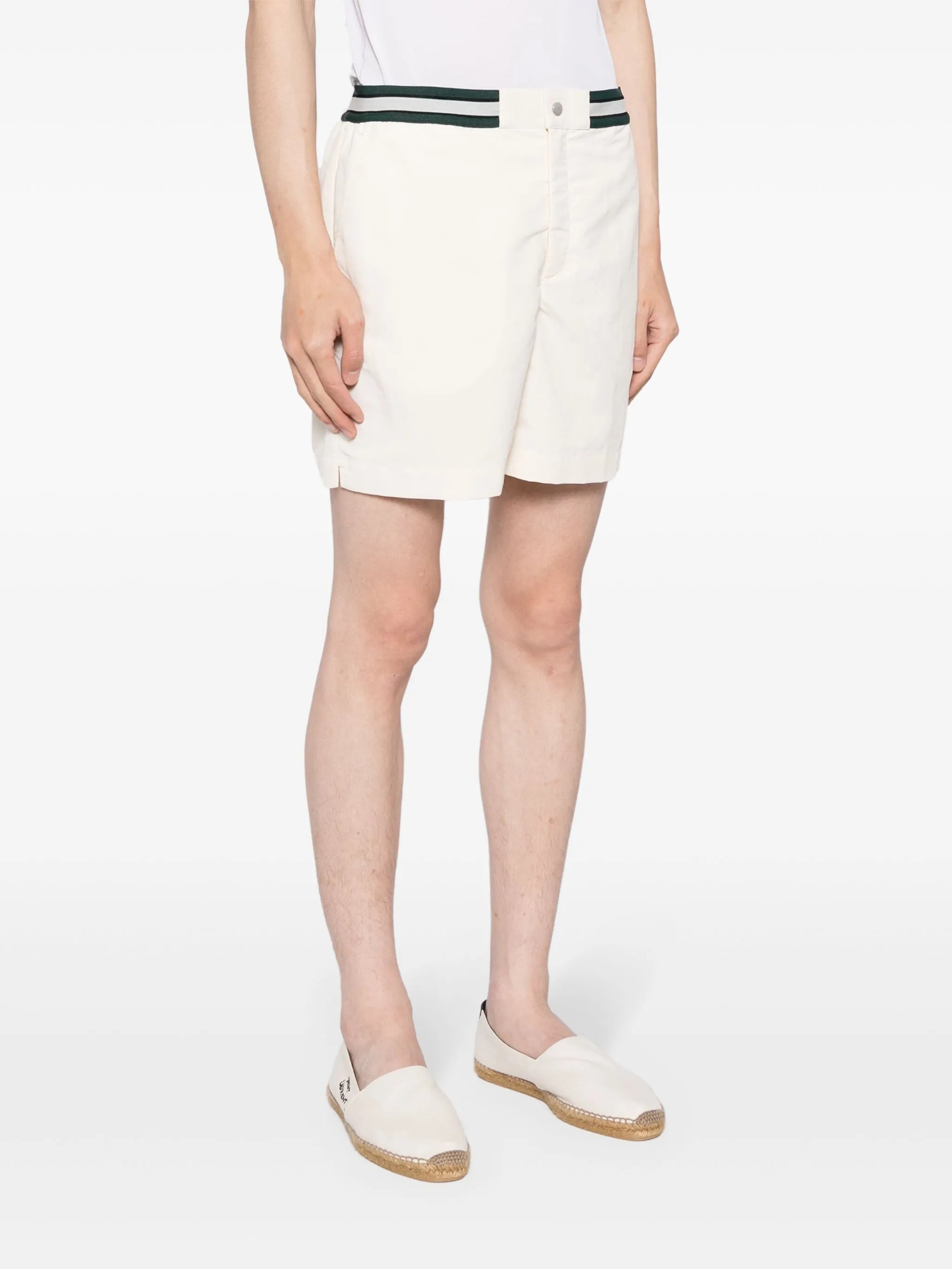 elasticated-waist swim shorts