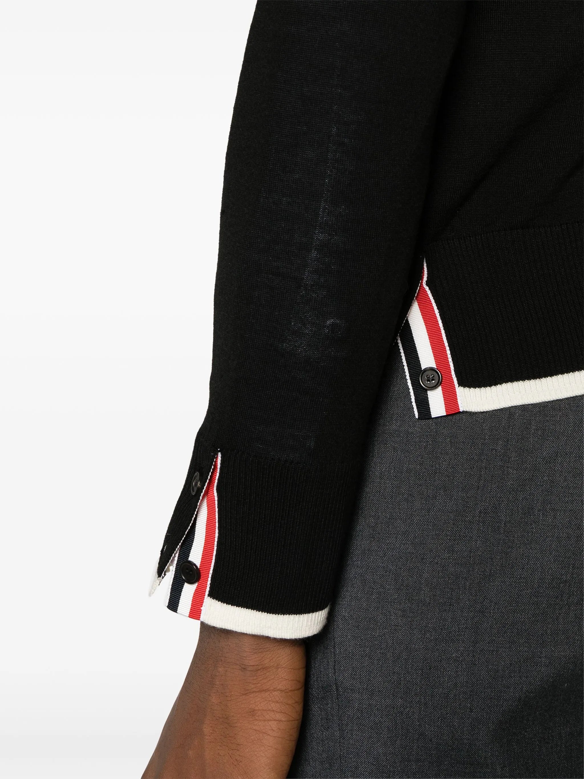 4-Bar stripe virgin wool jumper