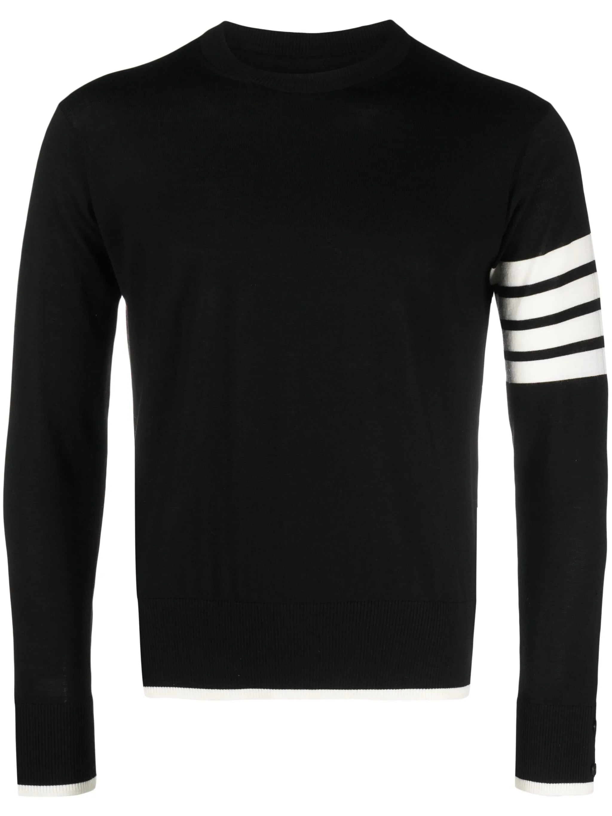 4-Bar stripe virgin wool jumper