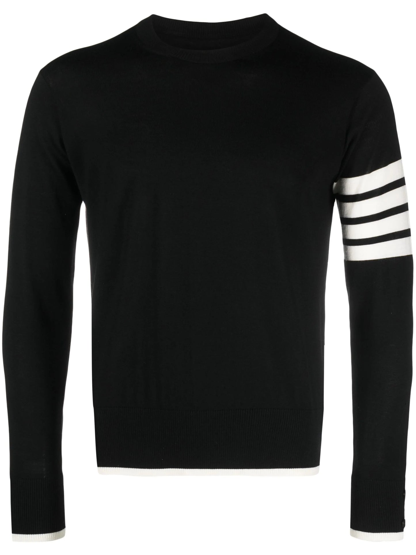 4-Bar stripe virgin wool jumper