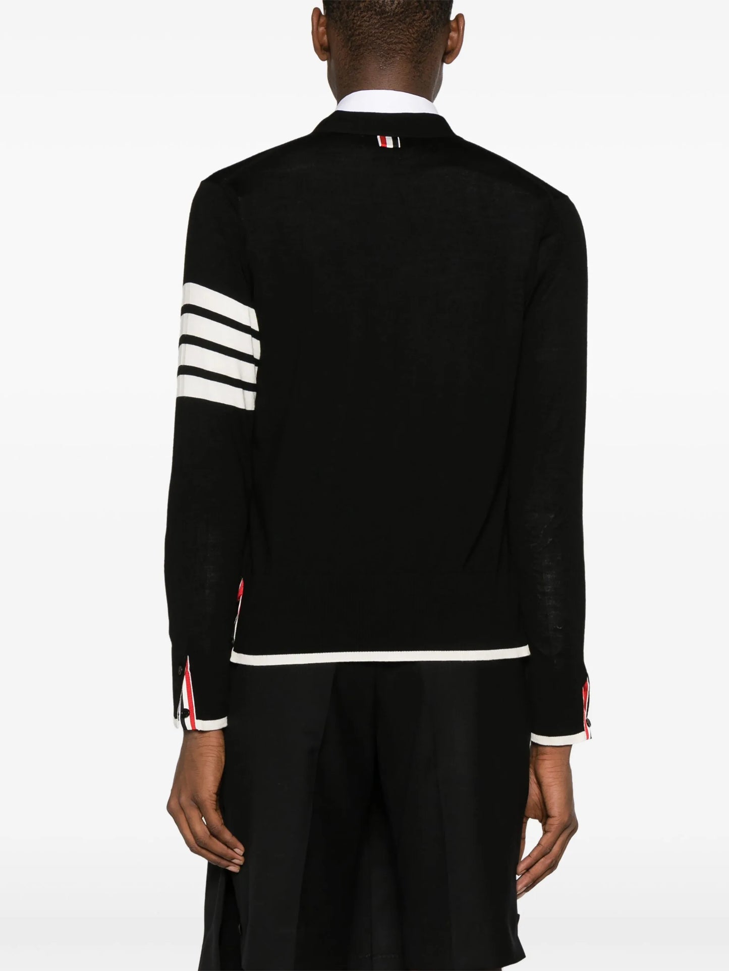 fine merino wool 4-Bar relaxed fit cardigan