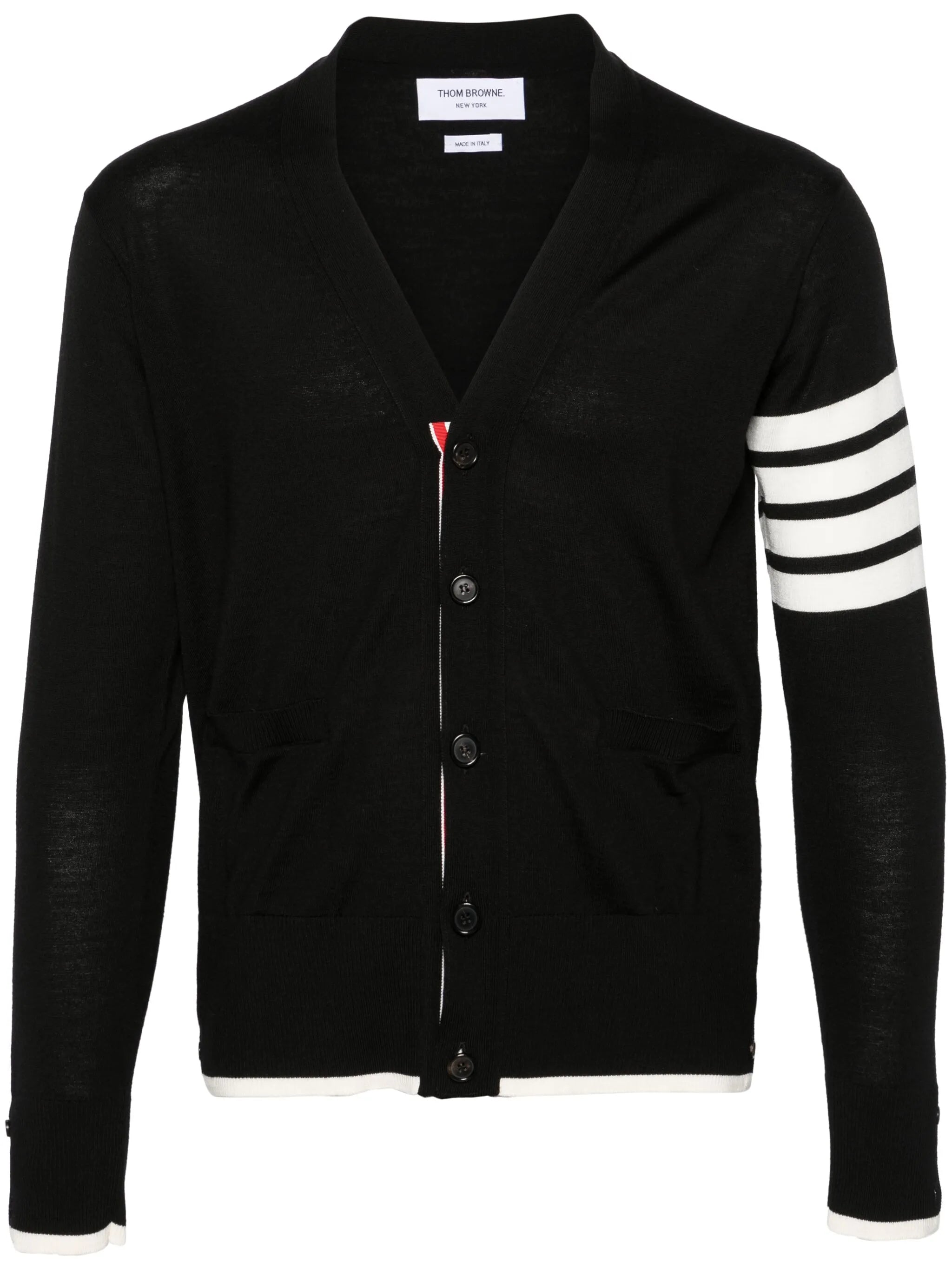 fine merino wool 4-Bar relaxed fit cardigan