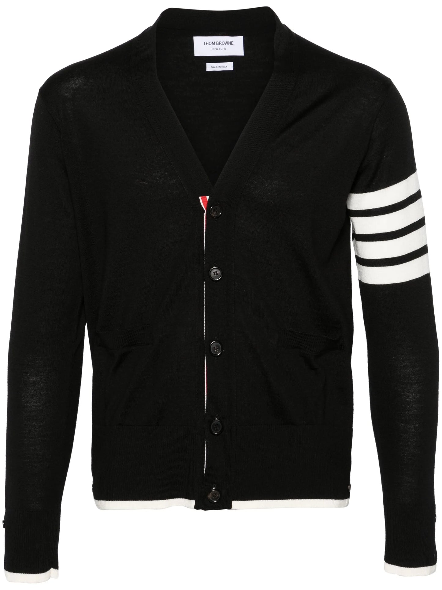 fine merino wool 4-Bar relaxed fit cardigan