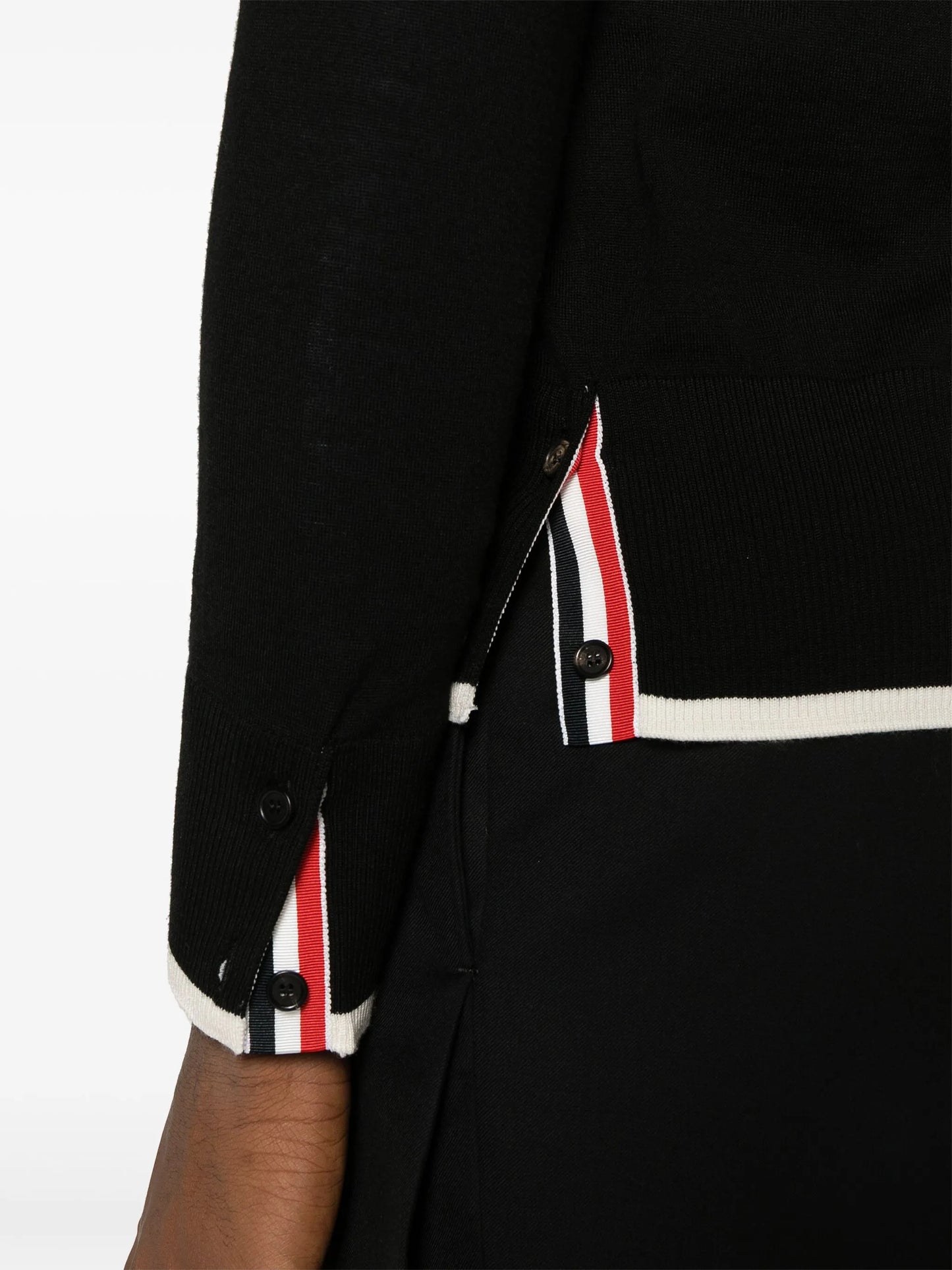 fine merino wool 4-Bar relaxed fit cardigan