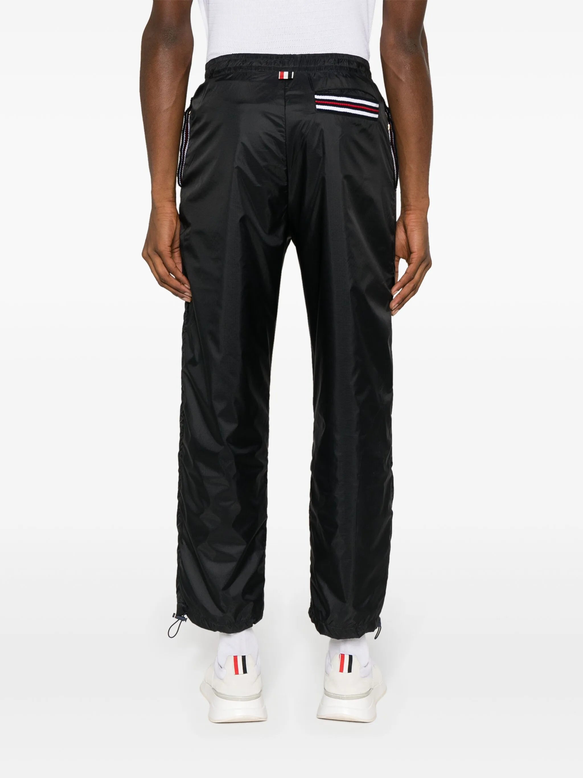 logo-patch sheer-ripstop track pants