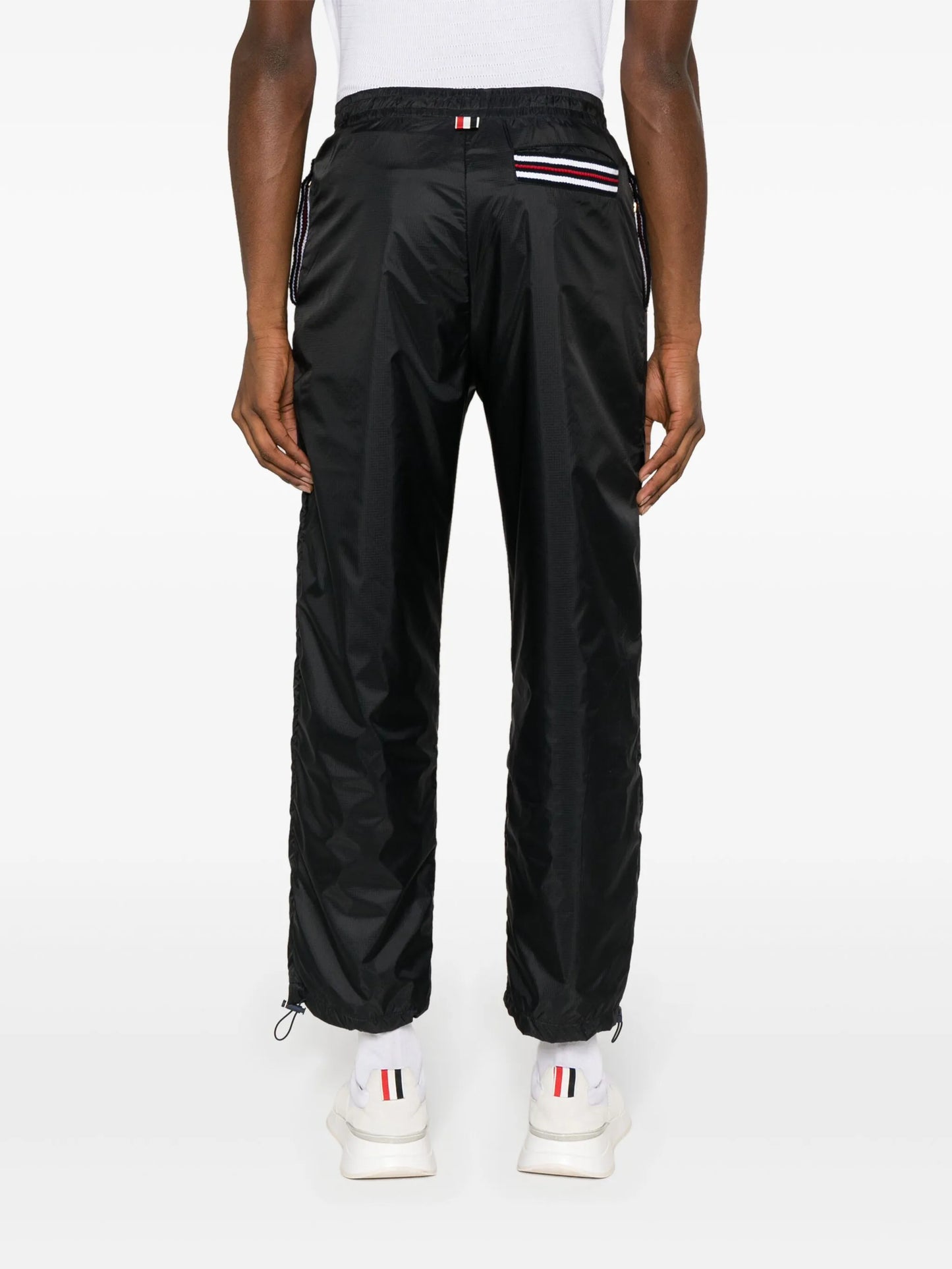 logo-patch sheer-ripstop track pants