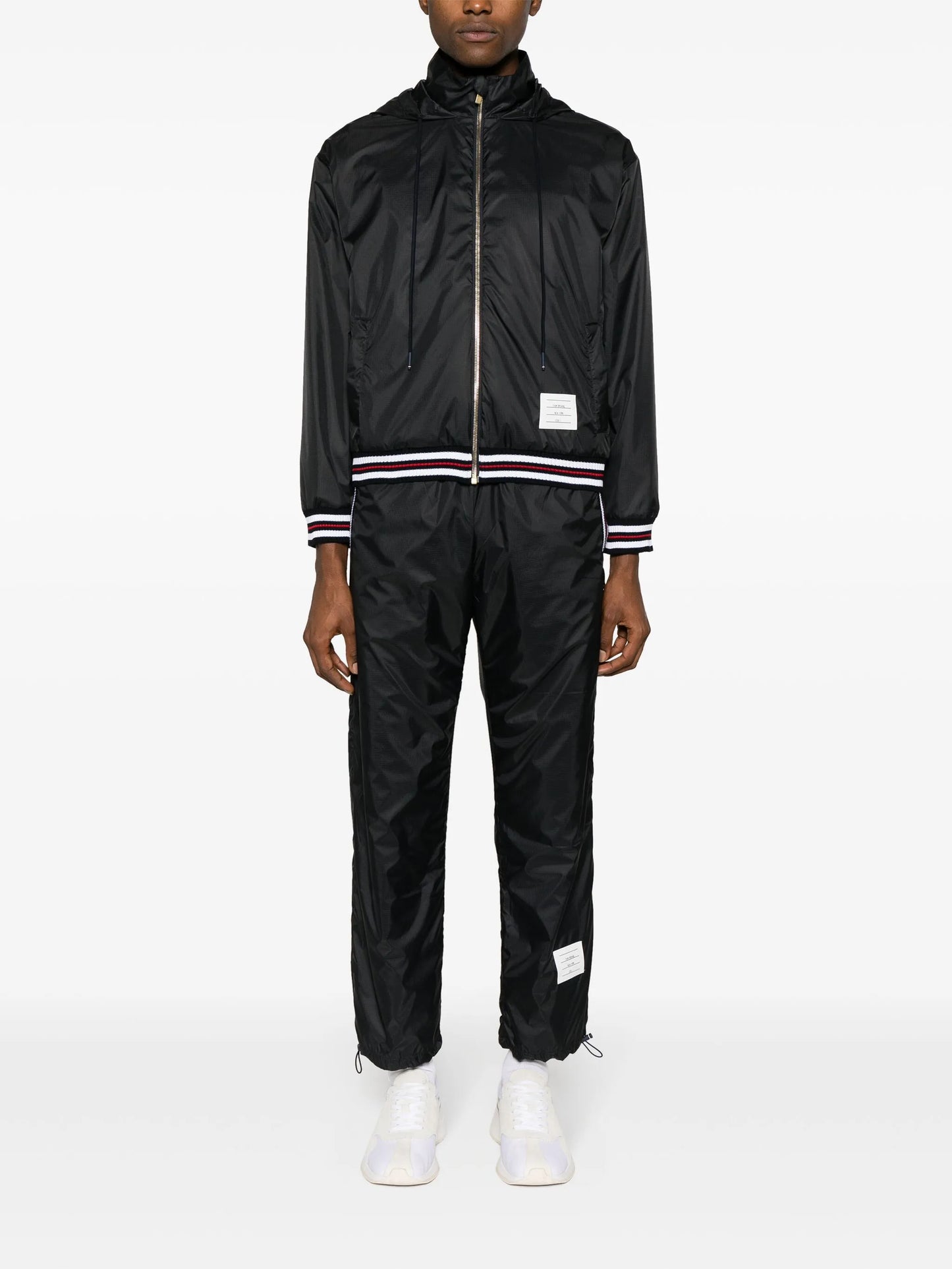 logo-patch sheer-ripstop track pants