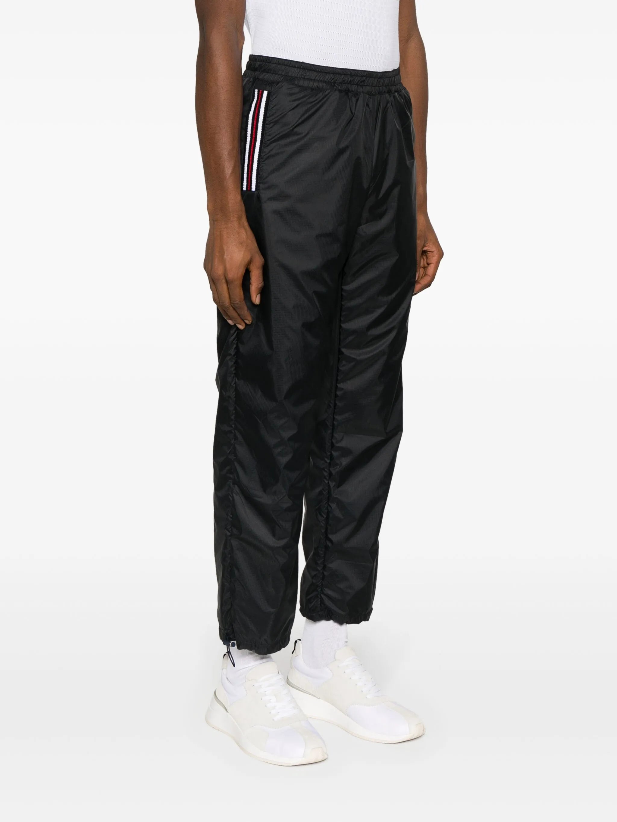 logo-patch sheer-ripstop track pants
