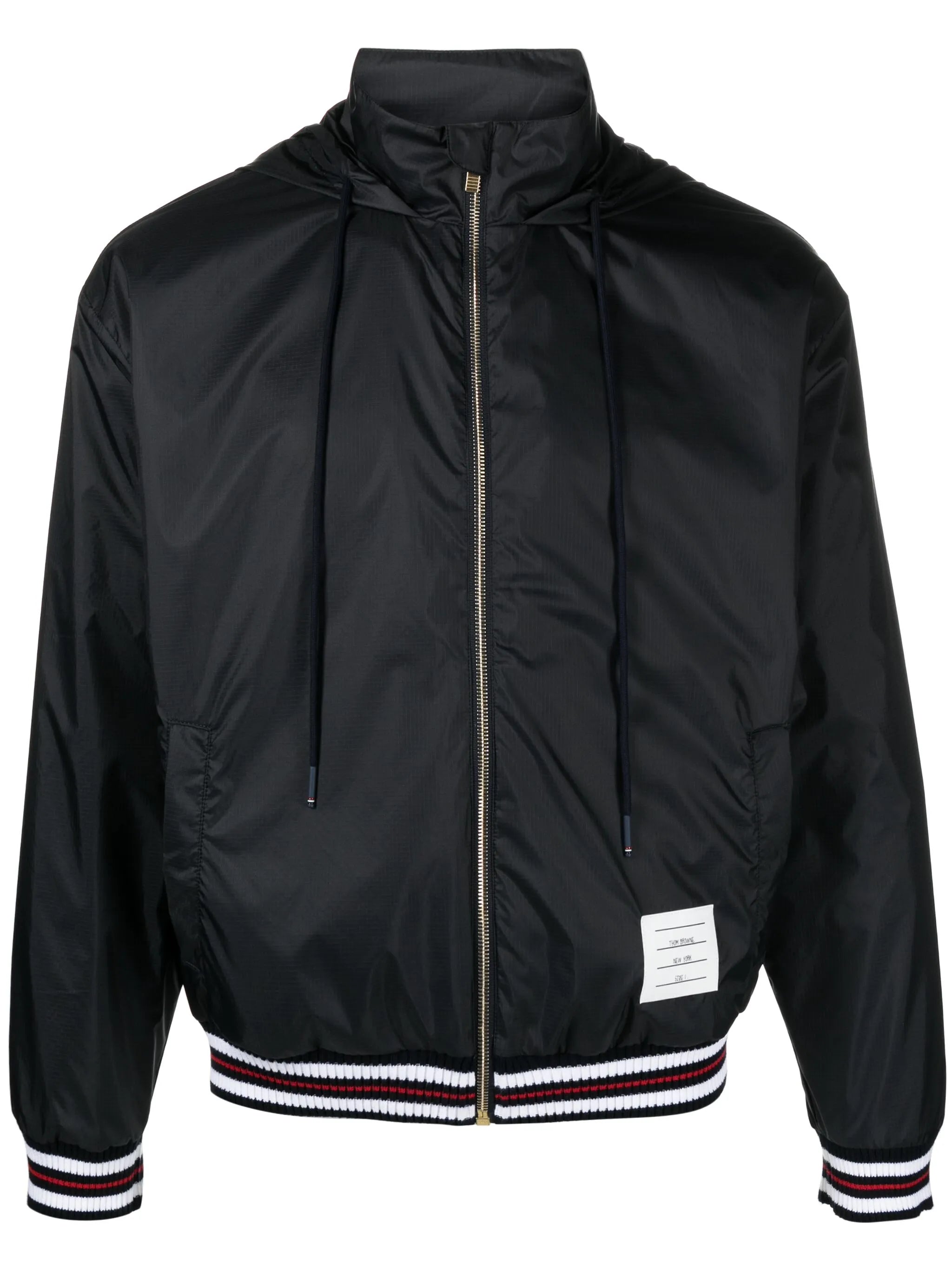 logo-patch ripstop lightweight jacket