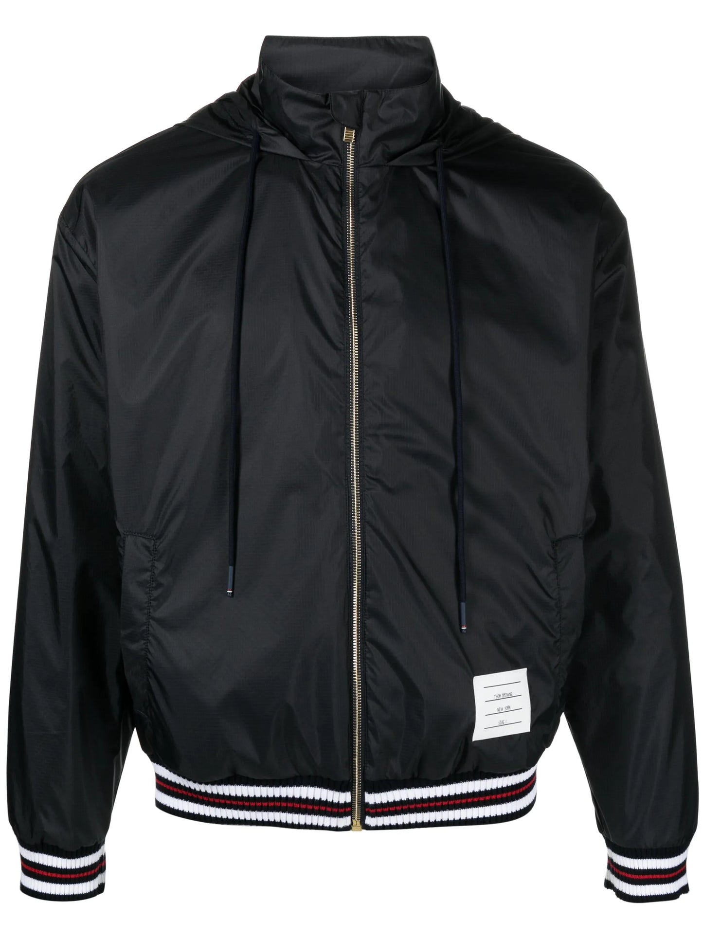 logo-patch ripstop lightweight jacket