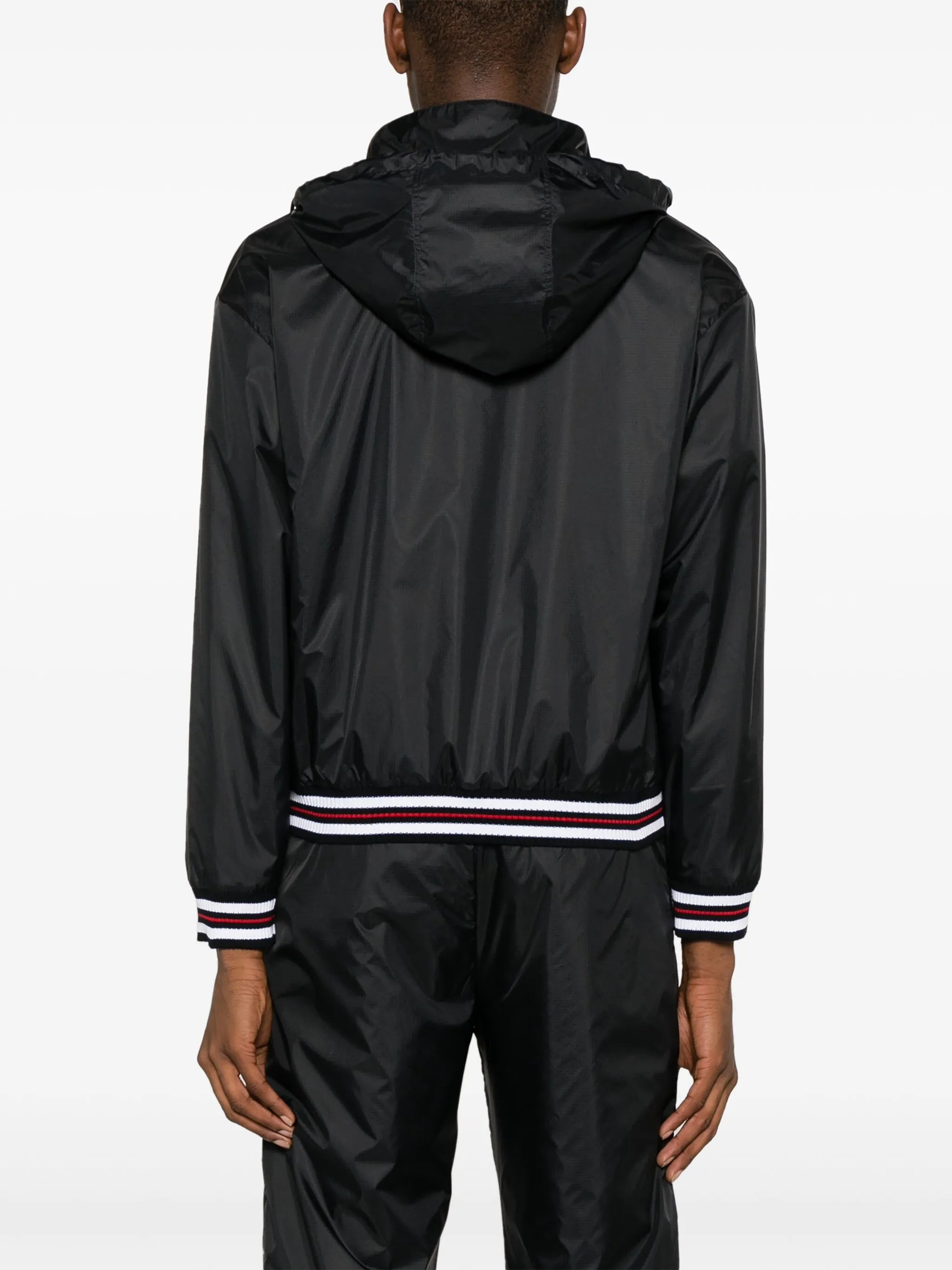 logo-patch ripstop lightweight jacket