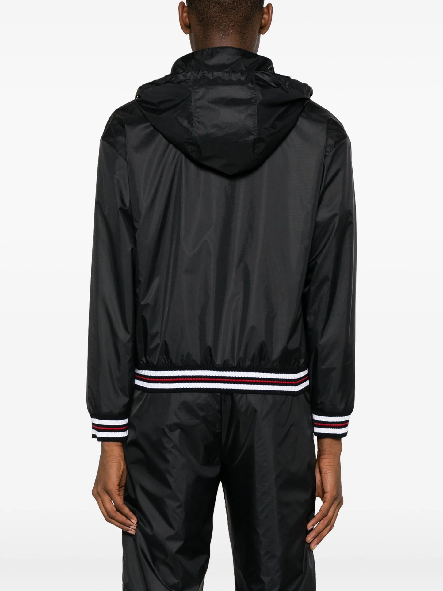 logo-patch ripstop lightweight jacket