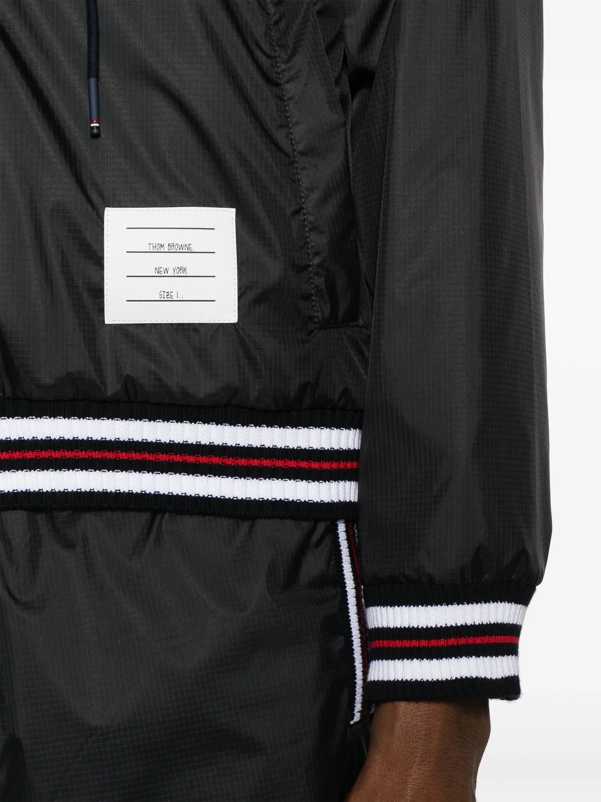 logo-patch ripstop lightweight jacket
