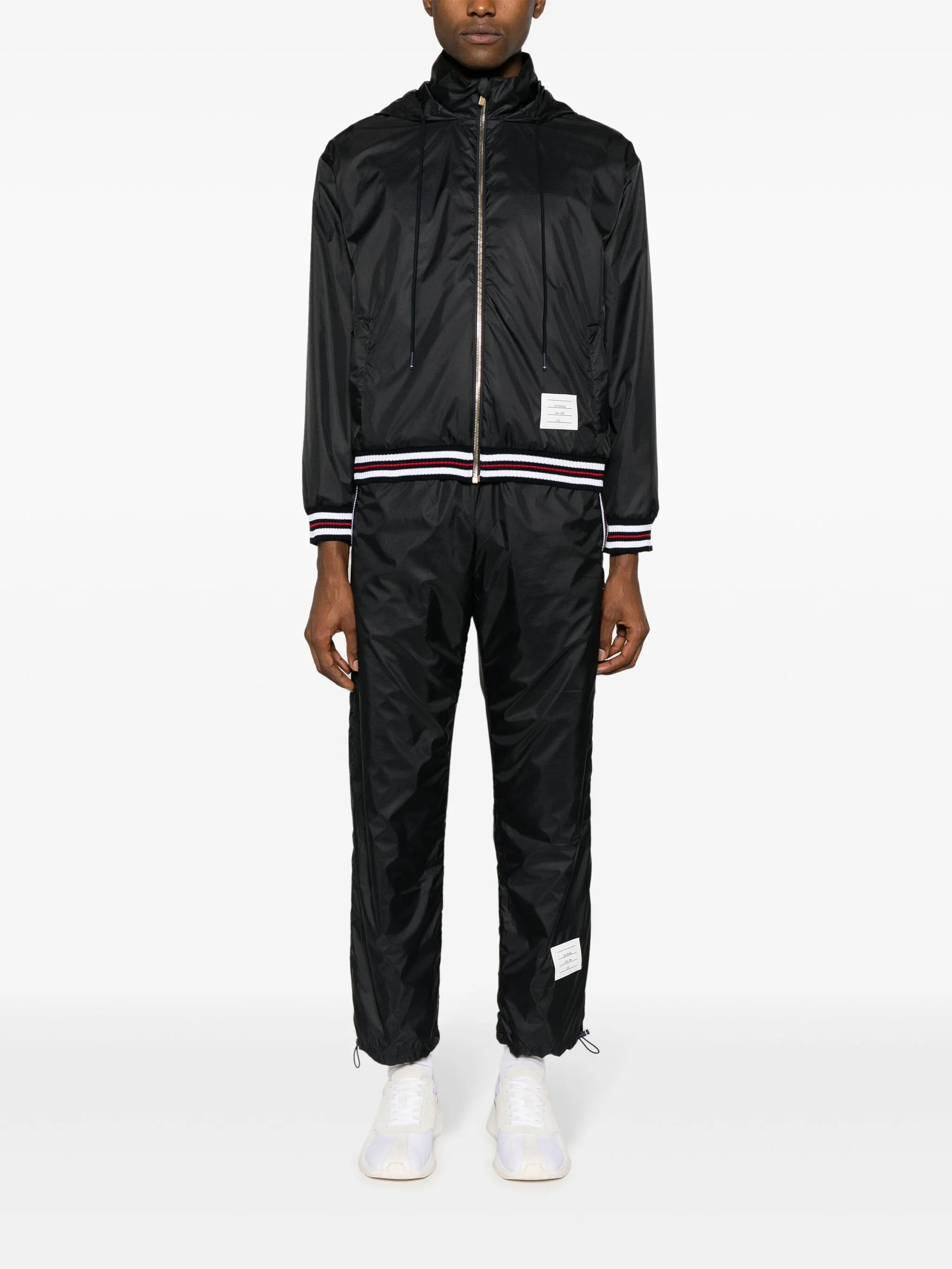 logo-patch ripstop lightweight jacket