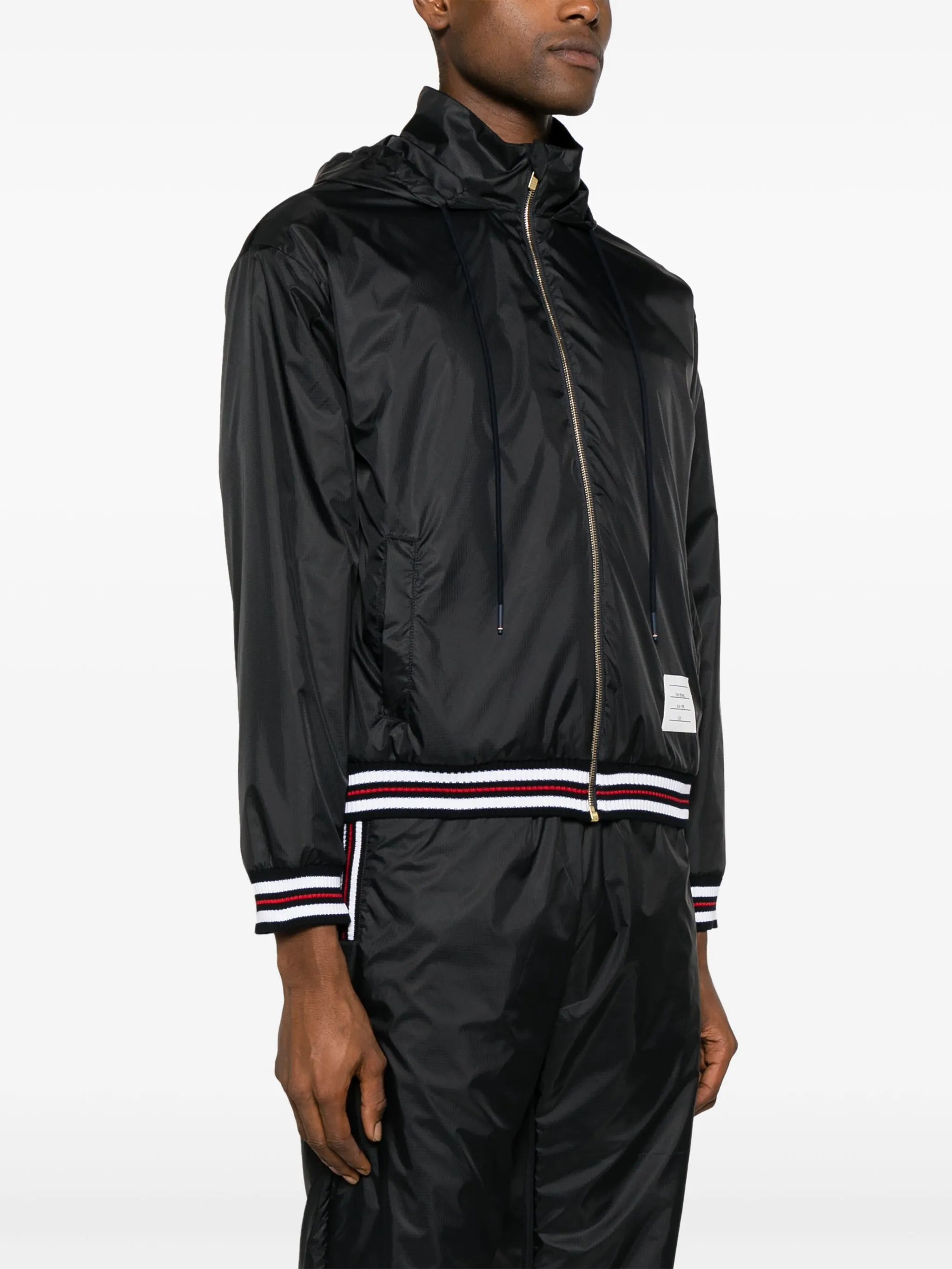 logo-patch ripstop lightweight jacket