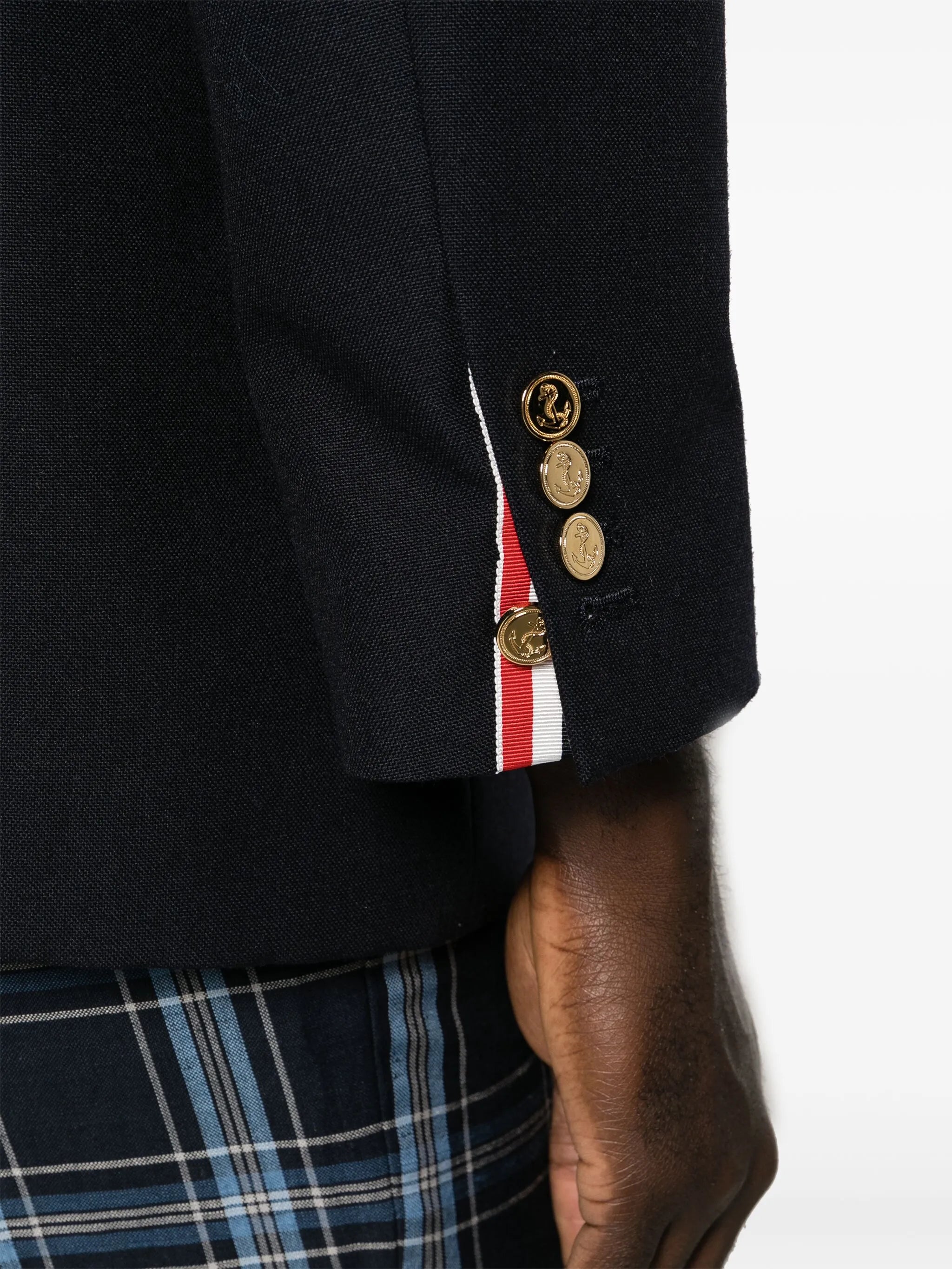 single-breasted wool blazer