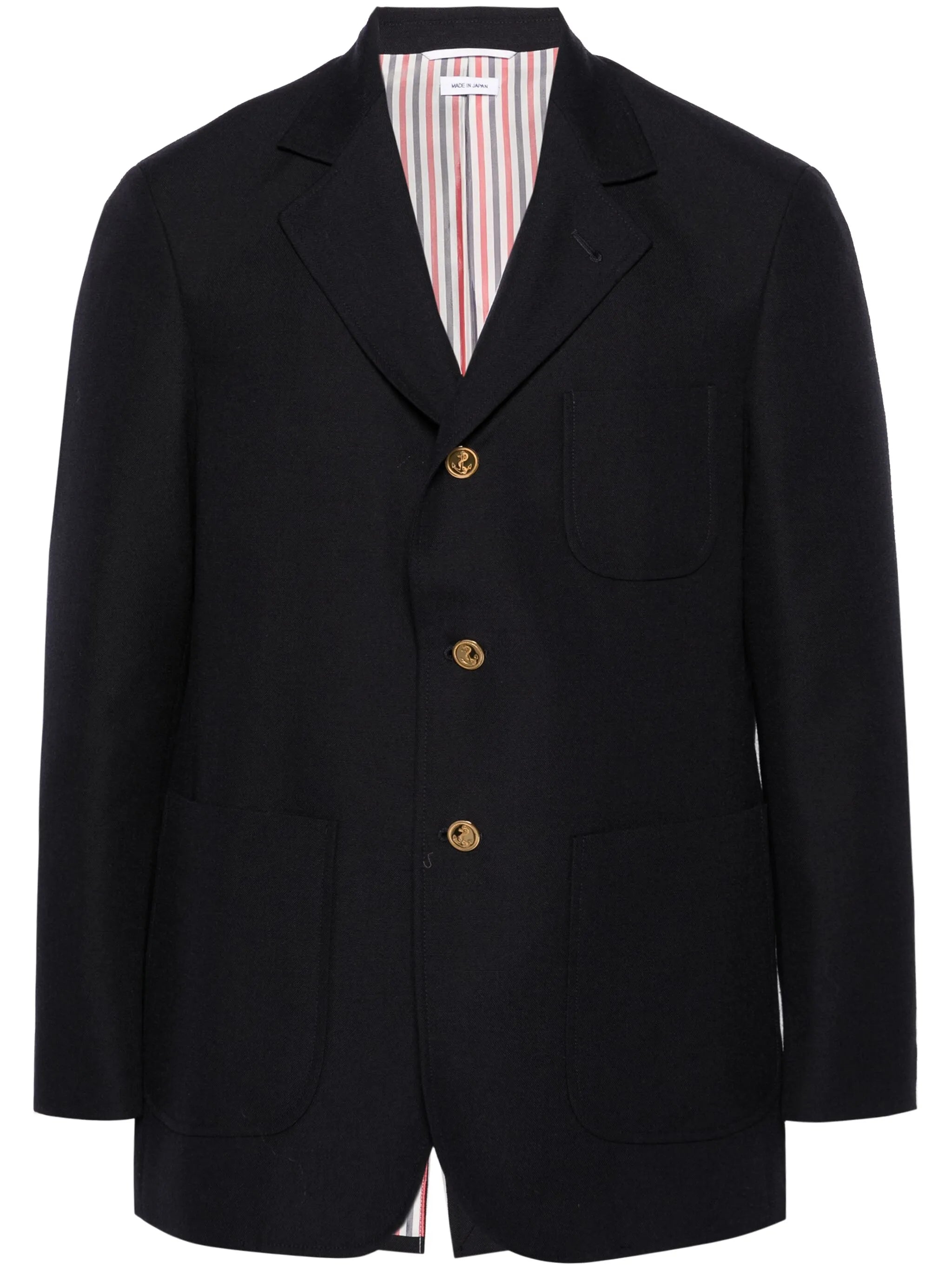 single-breasted wool blazer