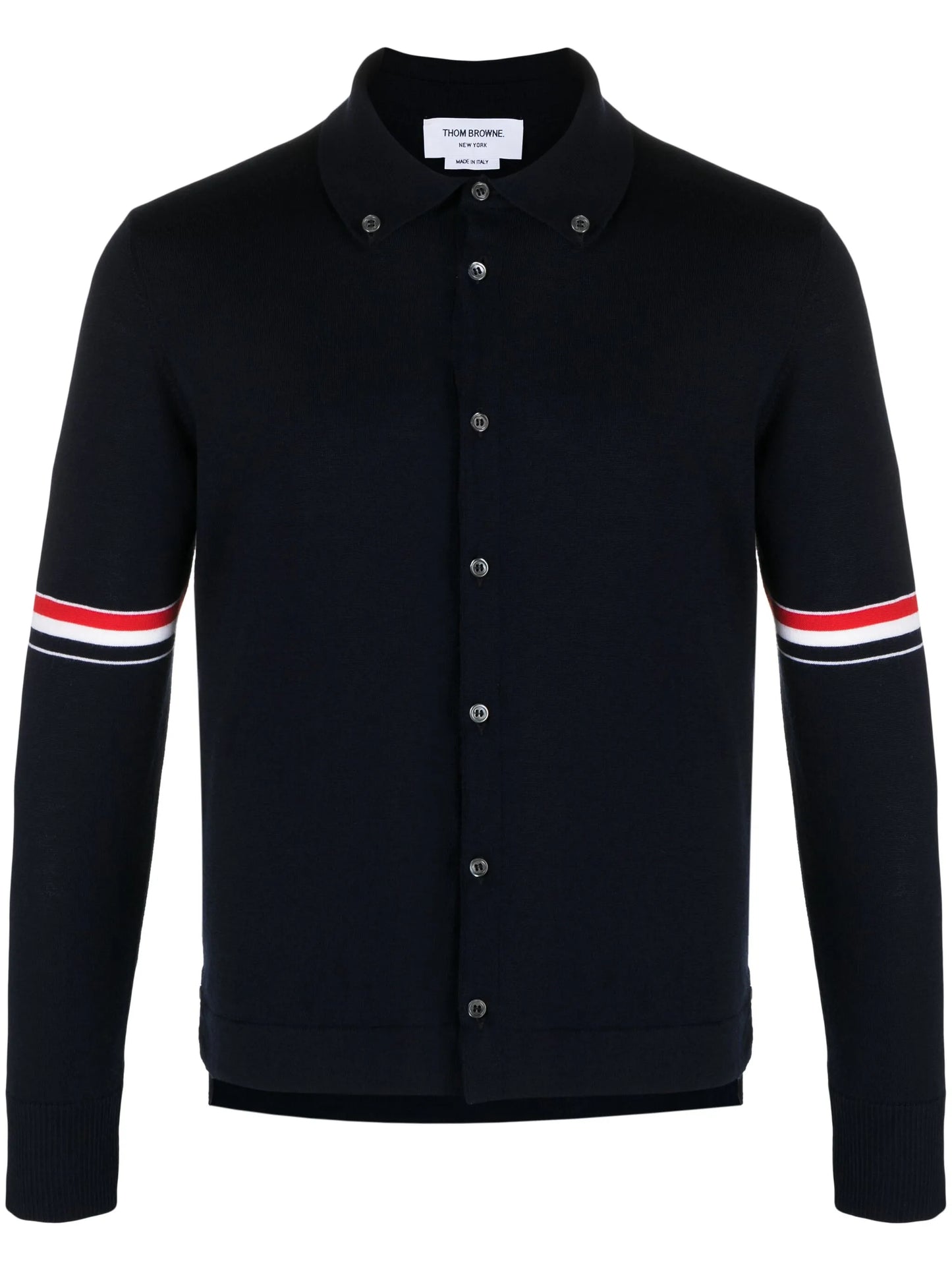 RWB stripe wool cardigan