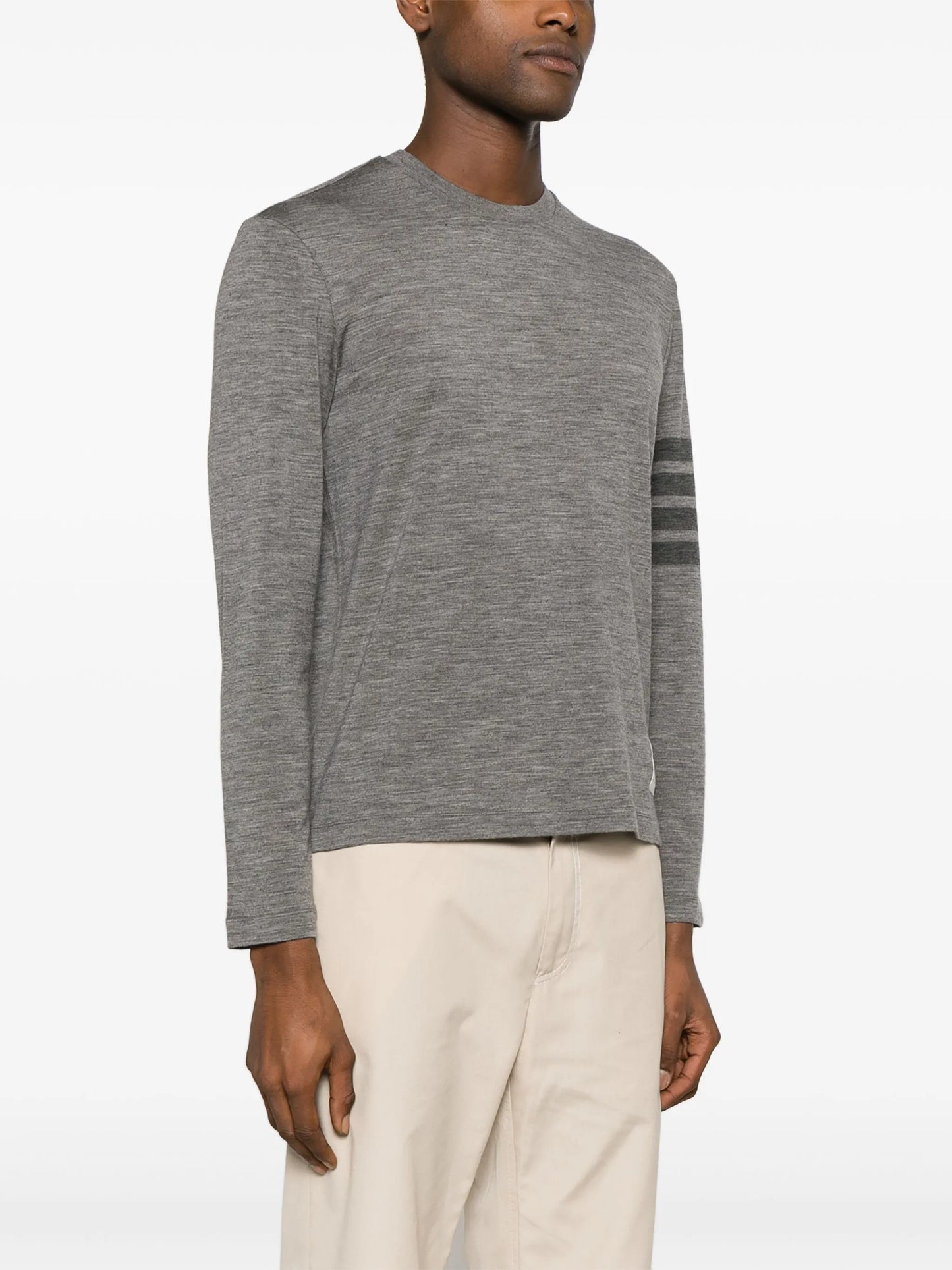 4-Bar stretch-wool T-shirt