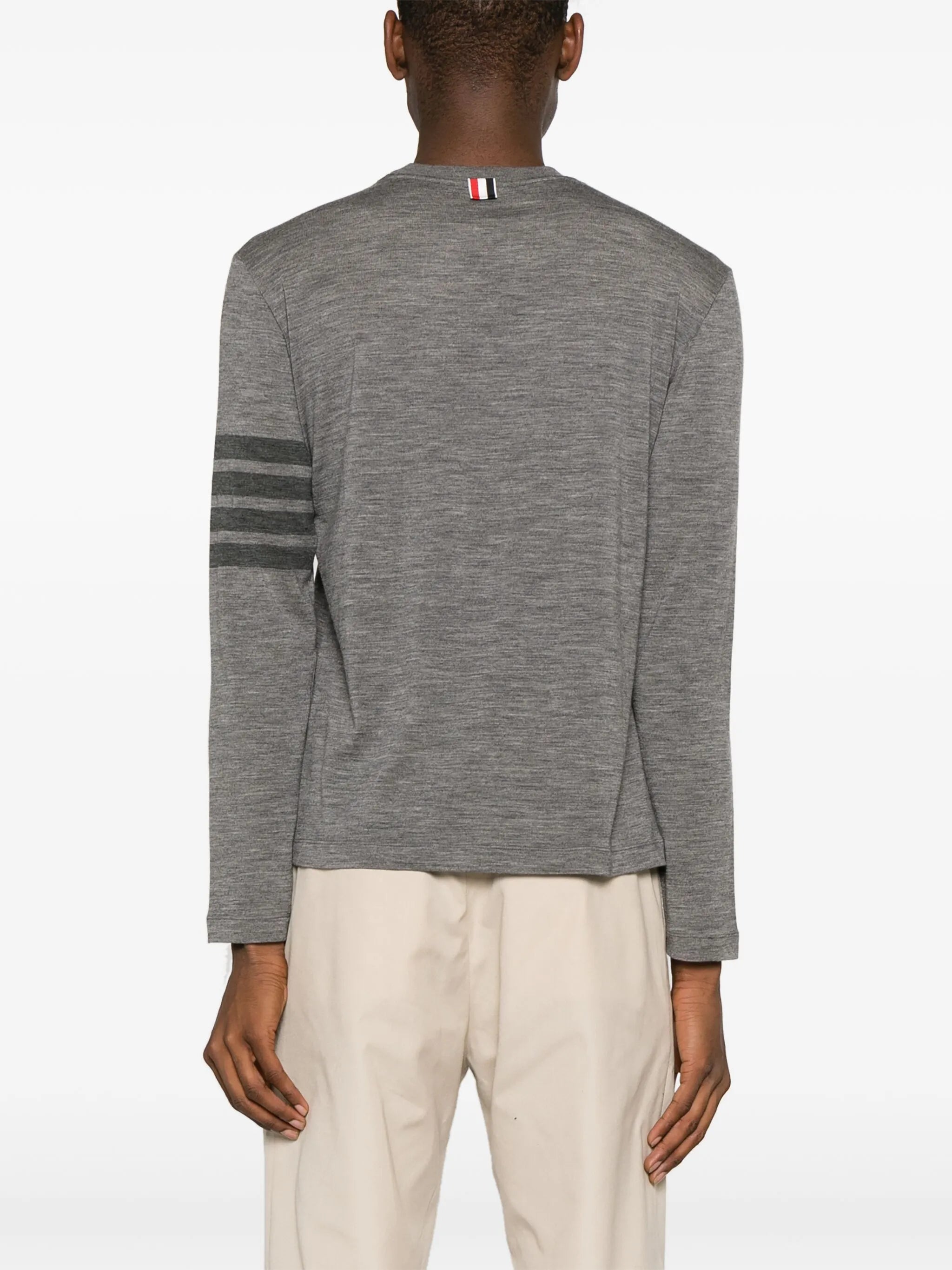 4-Bar stretch-wool T-shirt