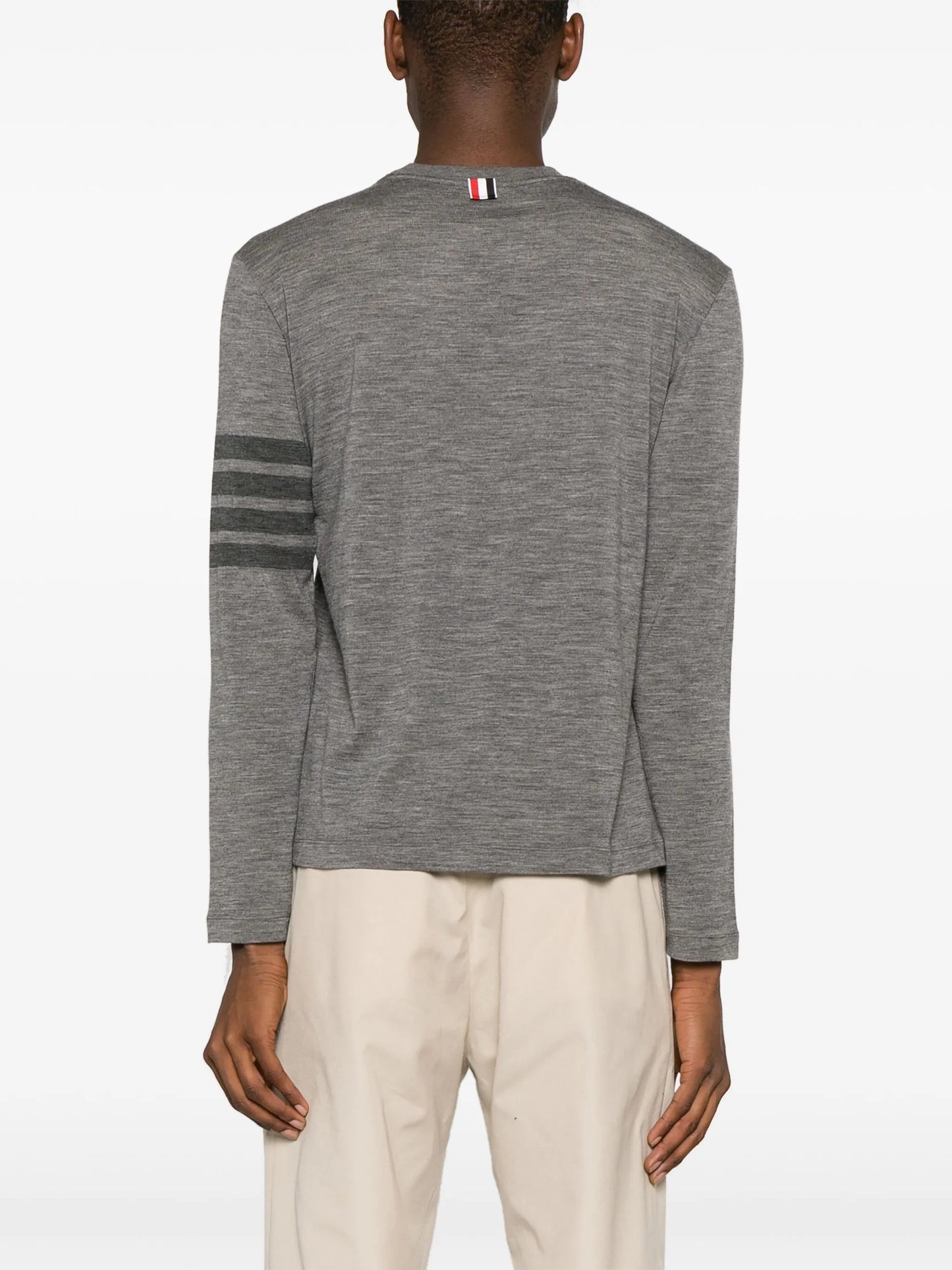 4-Bar stretch-wool T-shirt