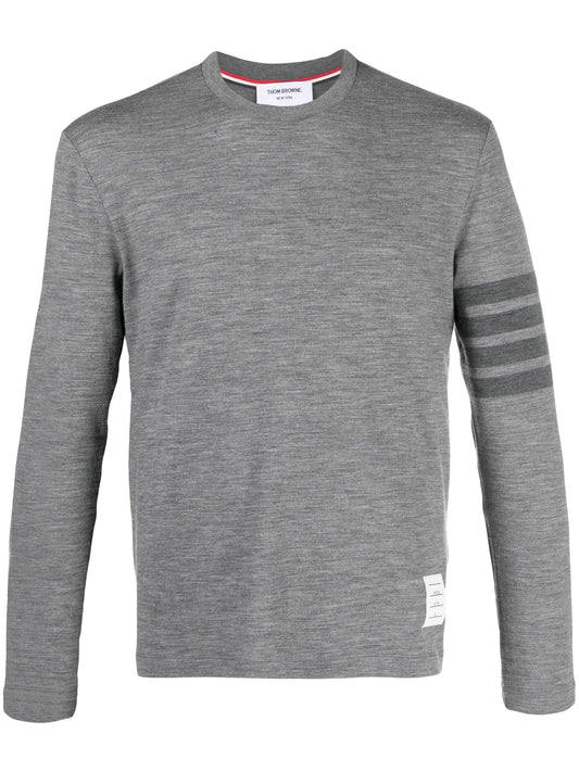 4-Bar stretch-wool T-shirt