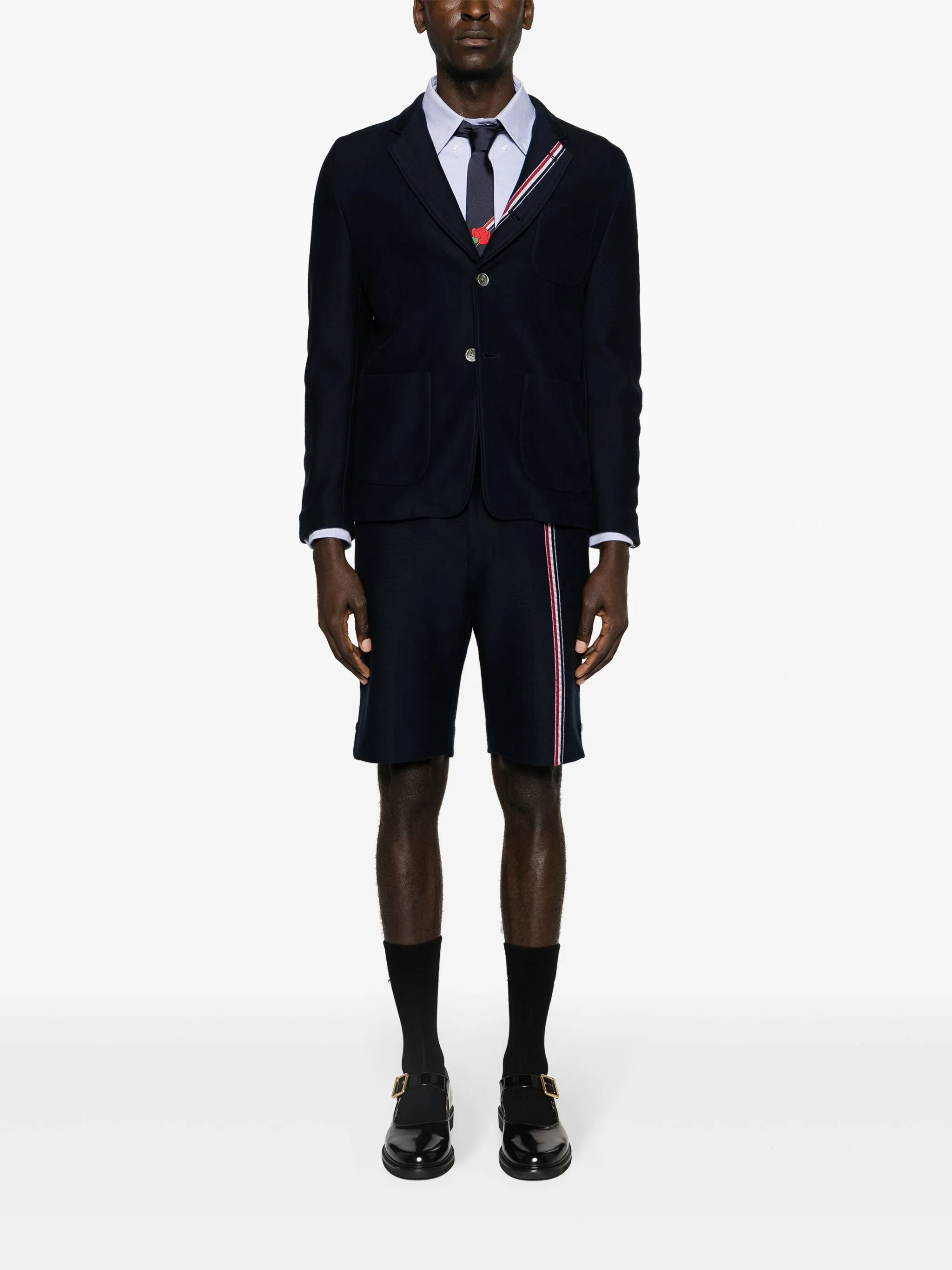 RWB-stripe cotton blazer