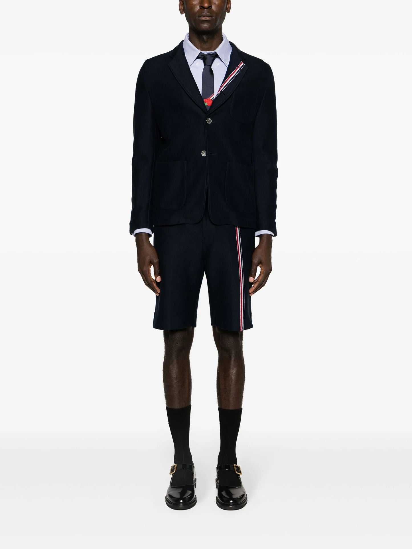 RWB-stripe cotton blazer